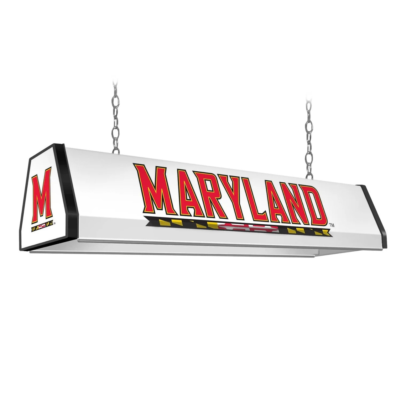 MD,  Maryland, Terripans, University of, Standard, Billiard, Pool, Table Light, 2-Colors, Black, Red, Logo, NCMRYT-310-01A, NCMRYT-310-01B, The-Fan Brand, 688099298272
