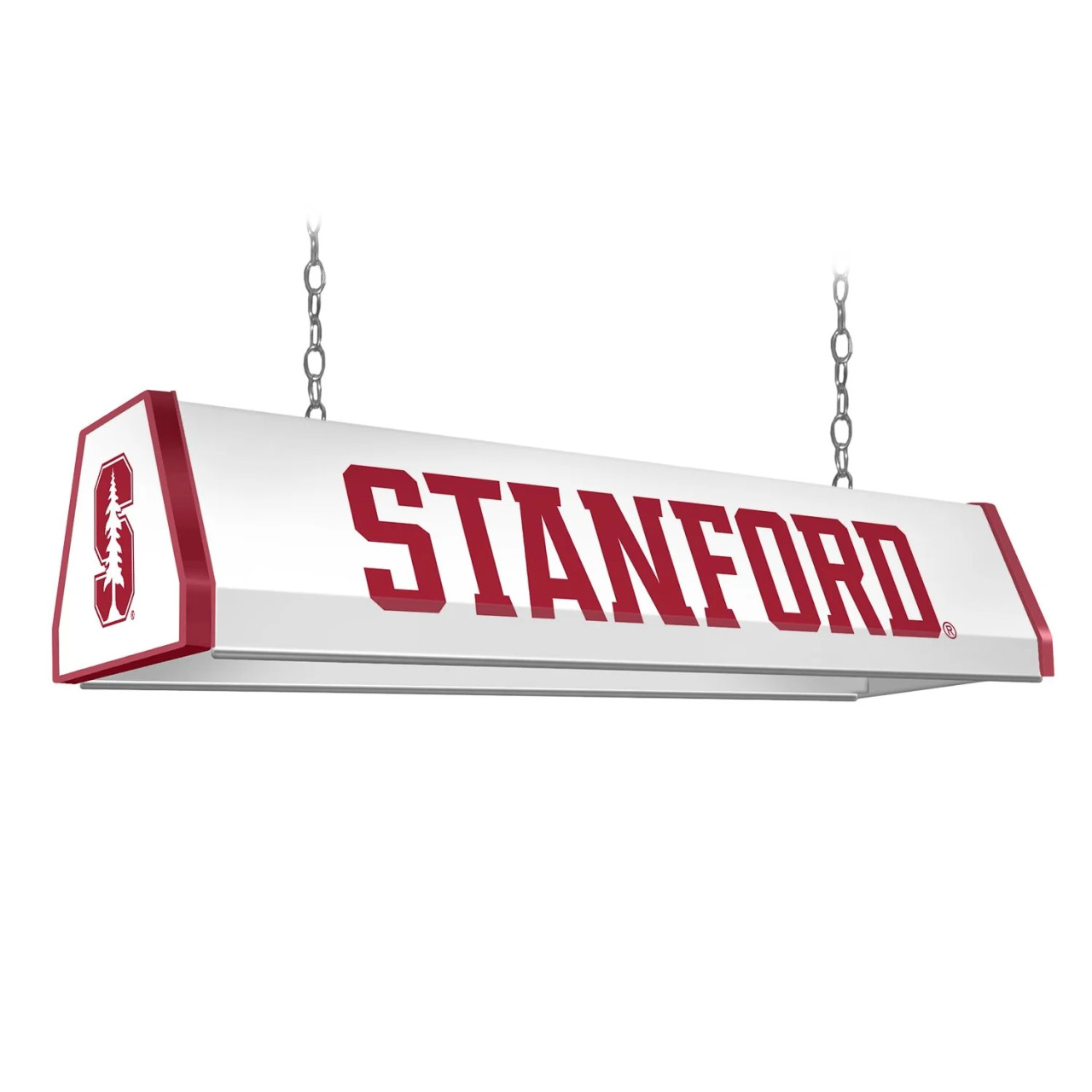 Stanford, Cardinals, University of, Standard, Billiard, Pool, Table Light, White, Logo, NCSTAN-310-01A, NCSTAN-310-01B, NCSTAN-310-02A, NCSTAN-310-02B, The Fan-Brand, 688187938059