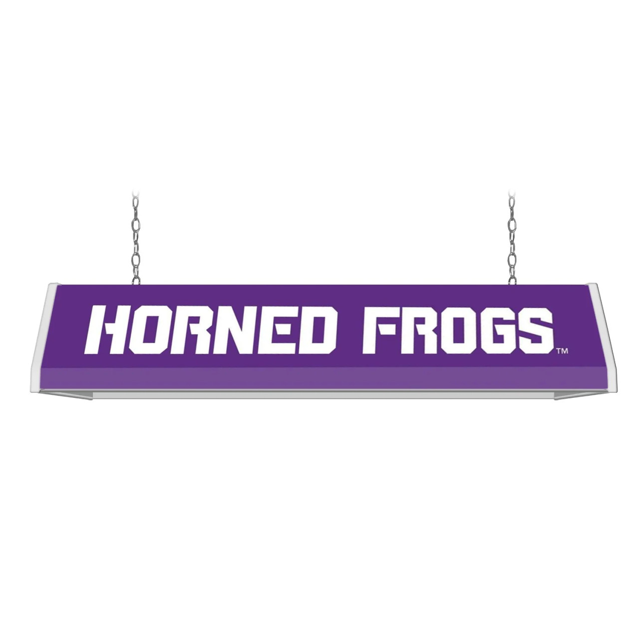 TCU, Texas Christian University, Horned, Frogs, Standard, Billiard, Pool, Table Light, Purple, Logo, NCTCUH-310-01, The Fan-Brand, 687181910719