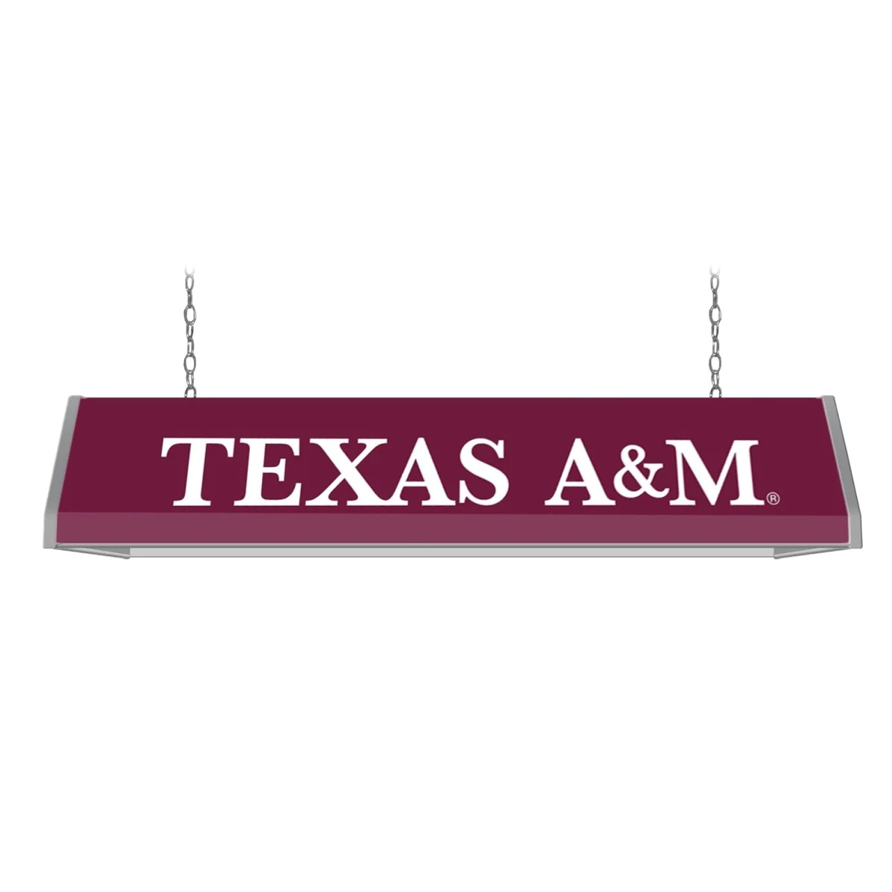 Texas, TX, TEX, A&M, Aggies, University, Standard, Billiard, Pool, Table Light, Red, Logo, NCTXAM-310-01A, NCTXAM-310-01B, The Fan-Brand, 697842108546