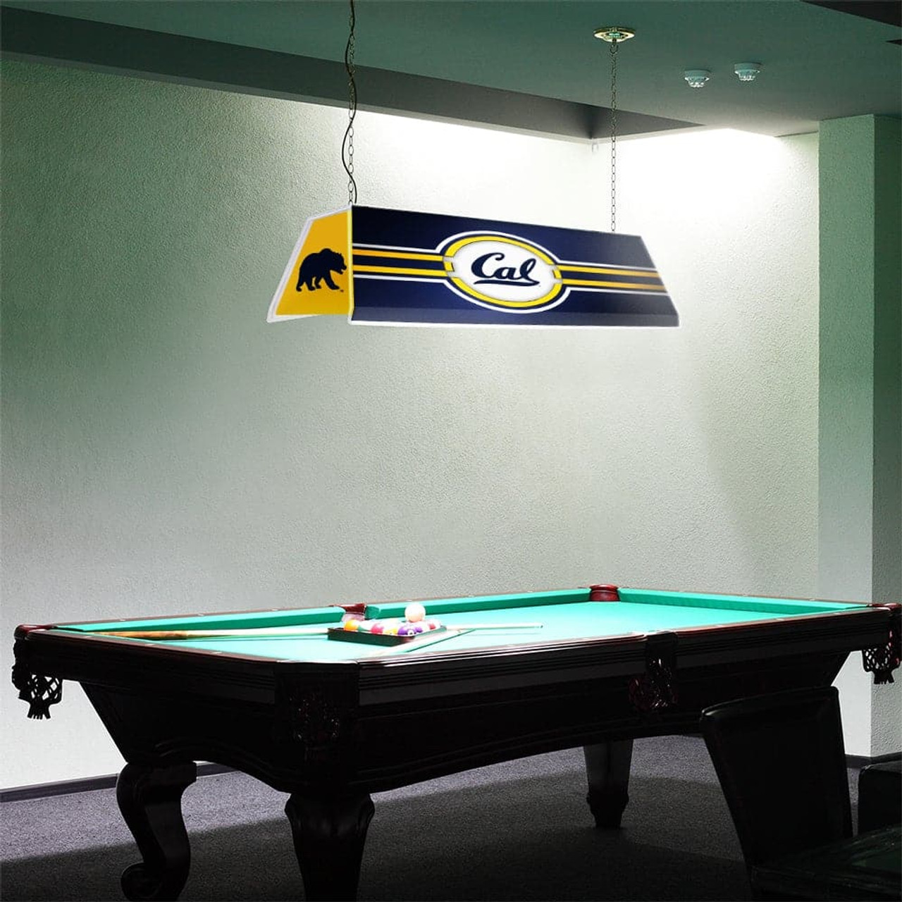 Cal, California, Golden, Bears,  Edge Glow, Billiard, Pool, Table, Light, The Fan Brand, NCCALB-320-01, 688099299514