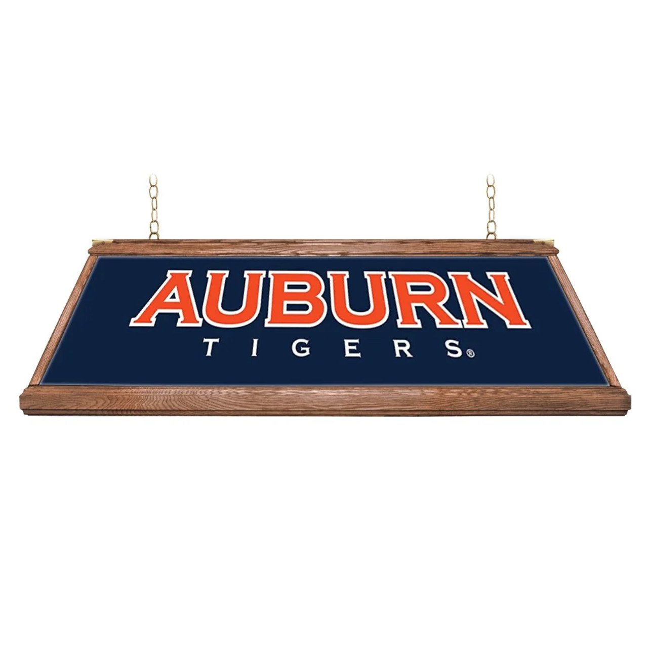 Auburn Tigers: Premium Wood Pool Table Light