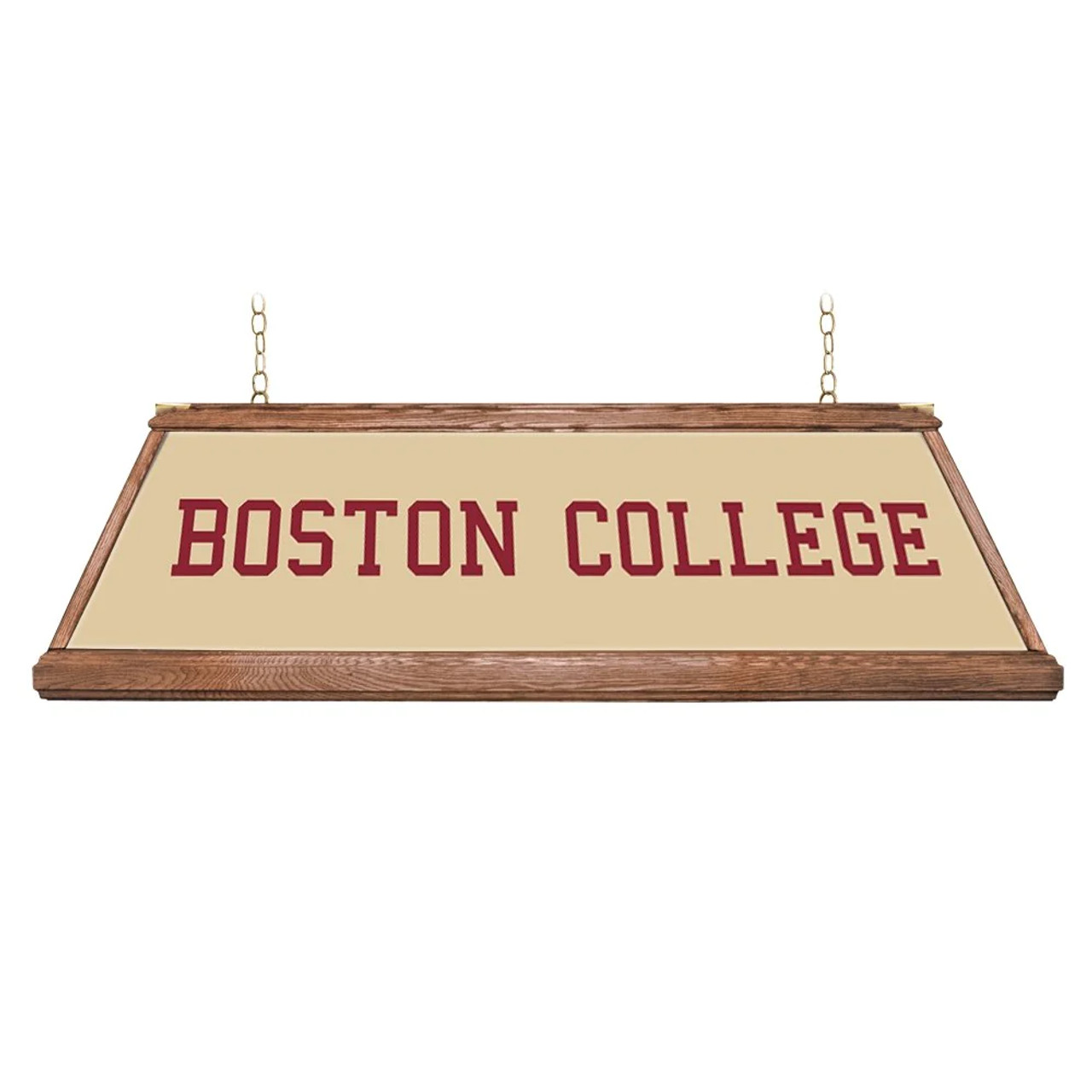 Boston College Eagles: Premium Wood Gold Pool Table Light