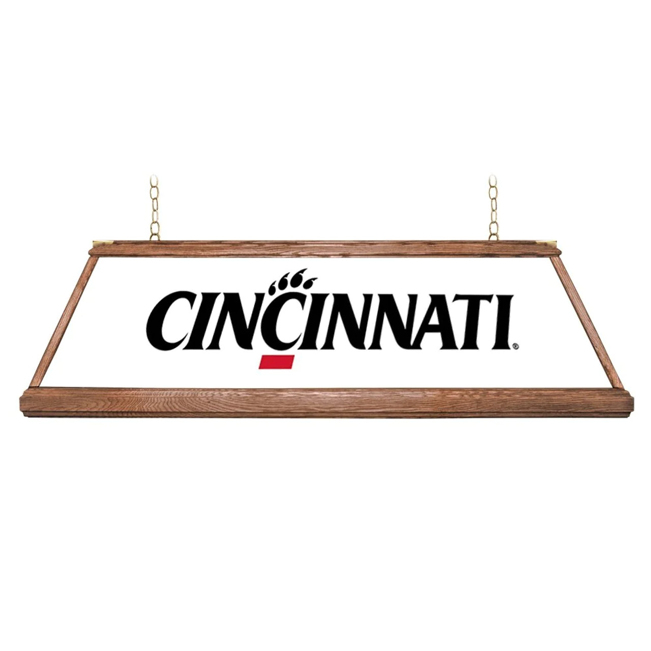 Cincinnati, Bearcats, Premium, Wood, Billiard, Pool, Table, Light, Lamp, NCCINC-330-01A, NCCINC-330-01B, The Fan-Brand, 688187934525