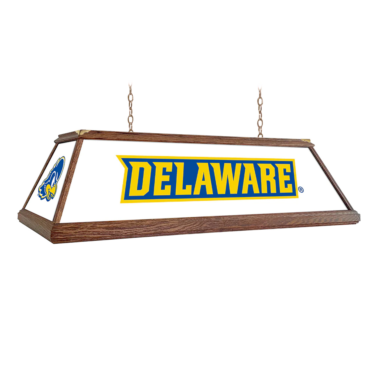 Delaware, Blue, Hens, Premium, Wood, Billiard, Pool, Table, Light, Lamp, NCDELA-330-01A, NCDELA-330-01B, The Fan-Brand, 697842107303