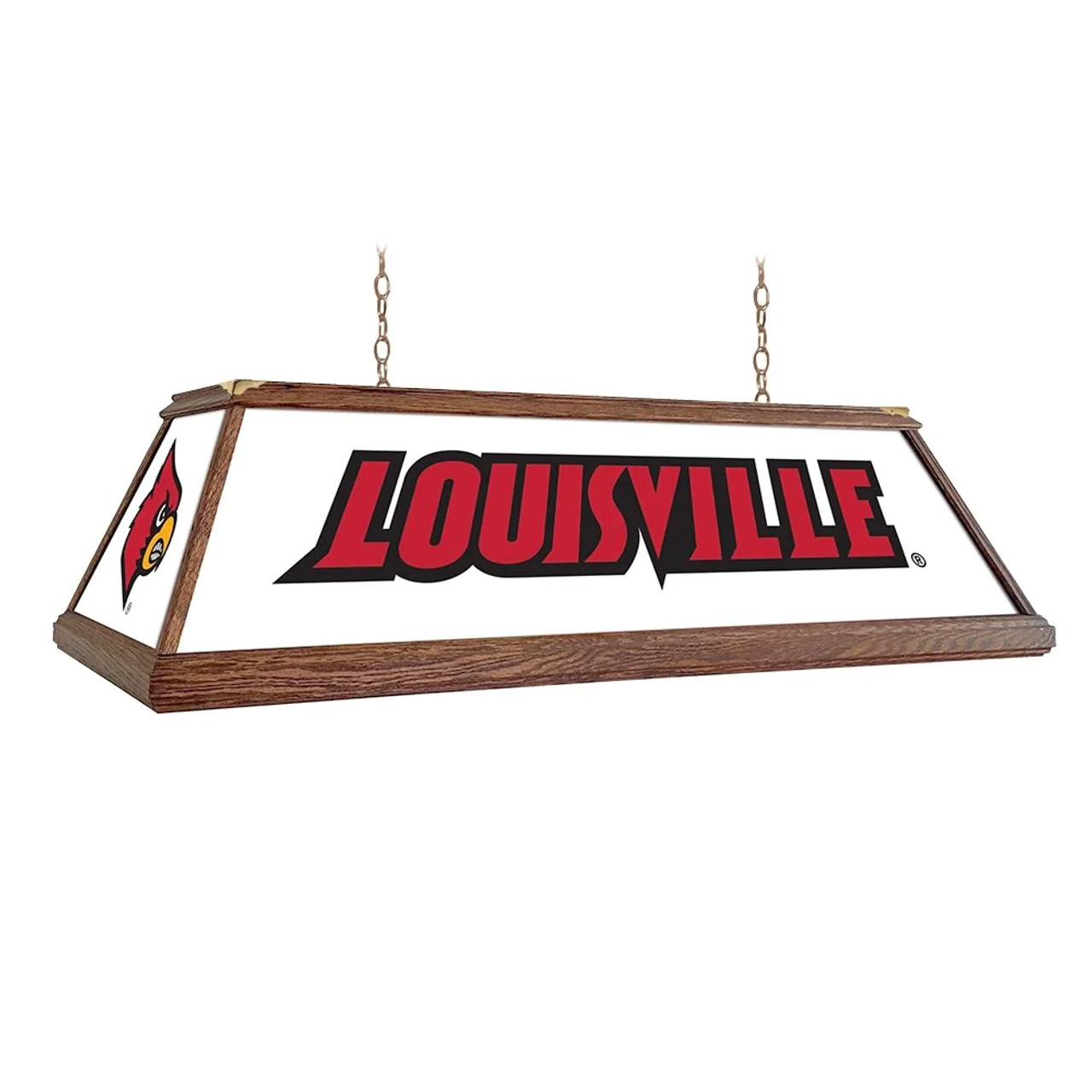 Louisville, Cardinals, Premium, Wood, Billiard, Pool, Table, Light, Lamp, NCLOUS-330-01A, NCLOUS-330-01B, The Fan-Brand, 687747755846