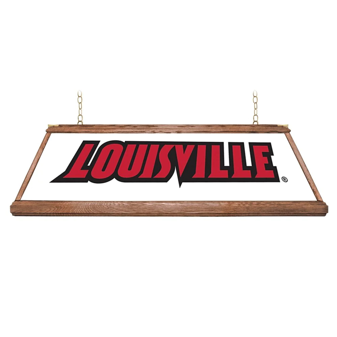 Louisville, Cardinals, Premium, Wood, Billiard, Pool, Table, Light, Lamp, NCLOUS-330-01A, NCLOUS-330-01B, The Fan-Brand, 687747755846