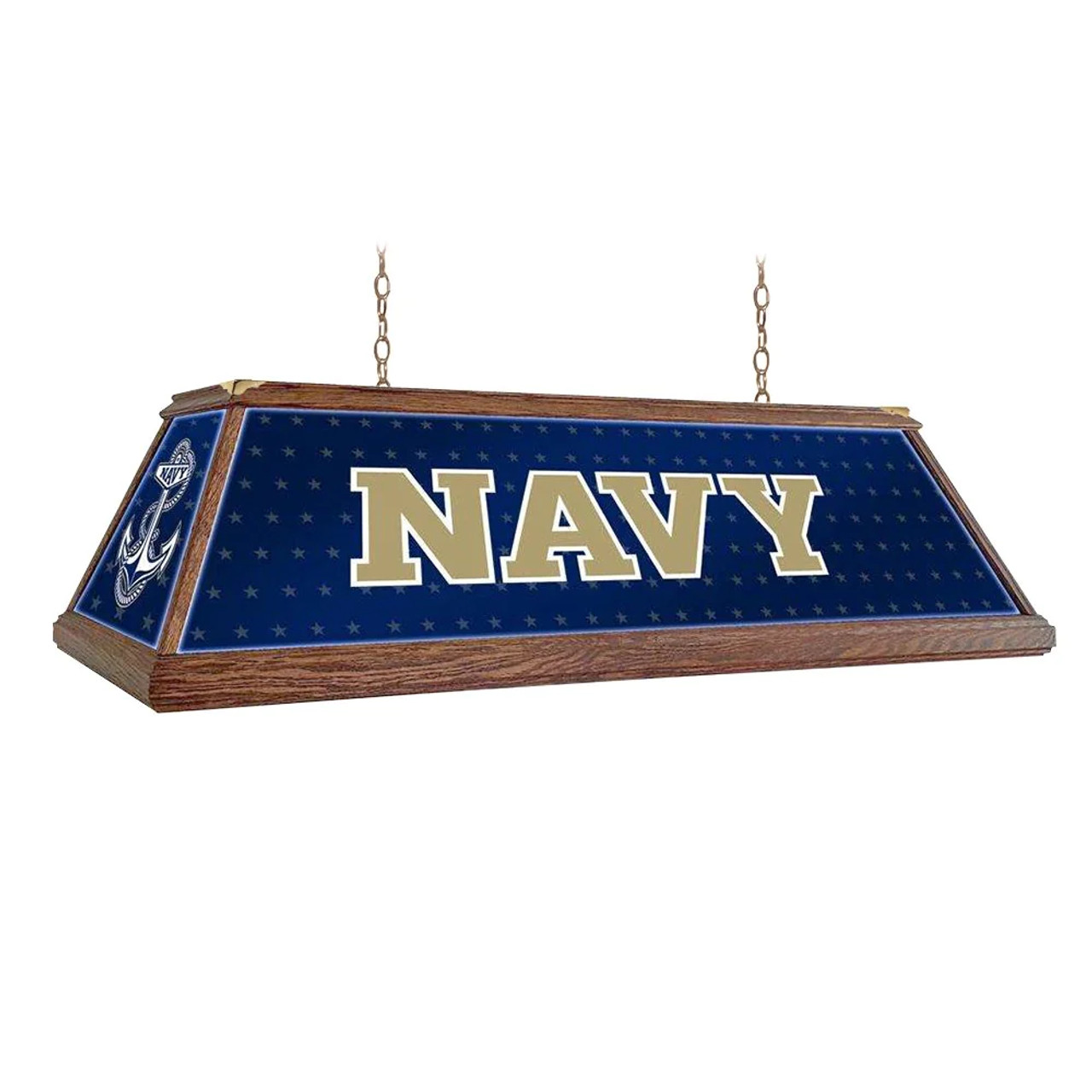 Navy, Naval, Academy, Midshipmen, Premium, Wood, Billiard, Pool, Table, Light, Lamp, NCNAVY-330-01, The Fan-Brand, 666703464206