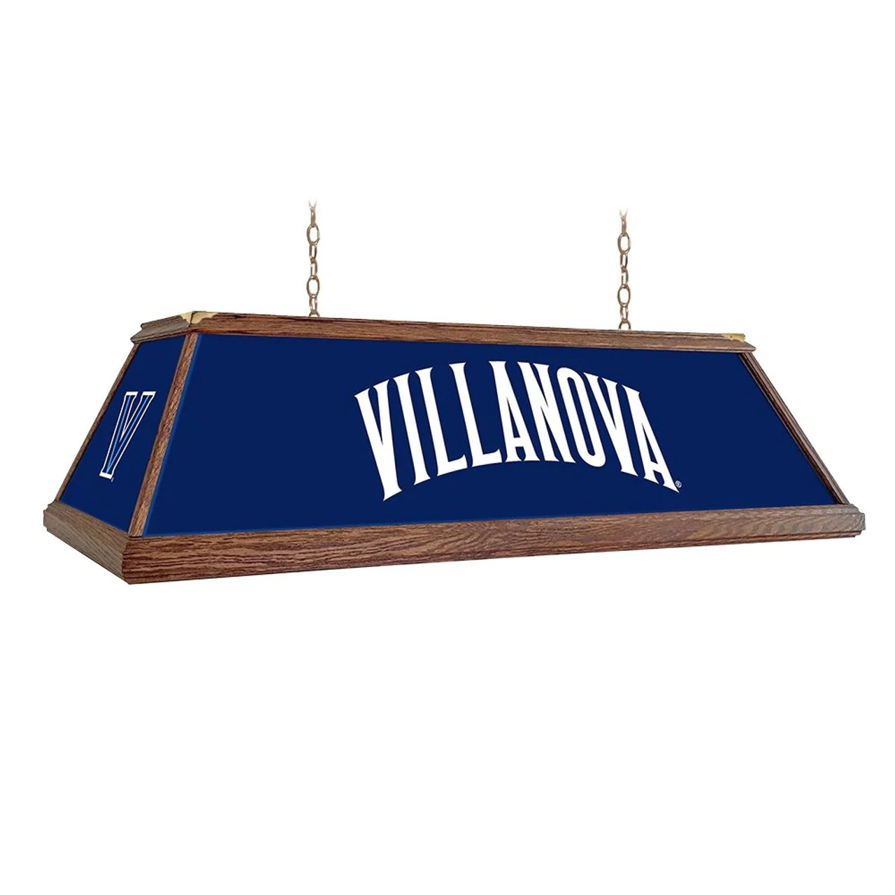 Villanova, Wildcats, Premium, Wood, Billiard, Pool, Table, Light, Lamp, NCNOVA-330-01A, NCNOVA-330-01B, The Fan-Brand, 688099400941
