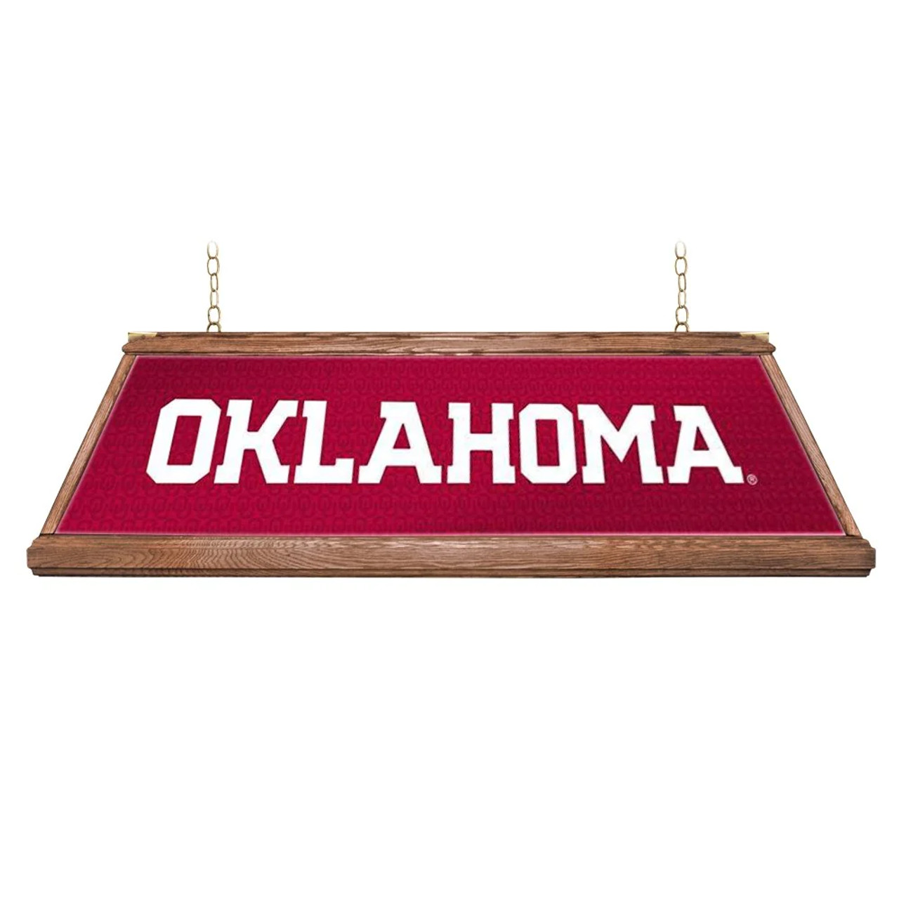 Oklahoma Sooners: Premium Wood Pool Table Light