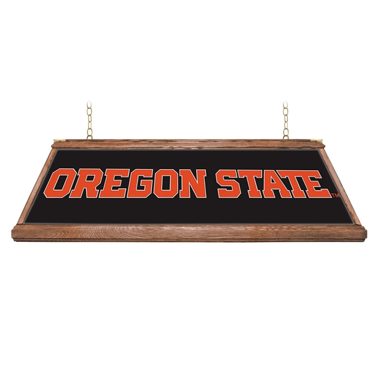 Oregon State Beavers: Premium Wood Pool Table Light