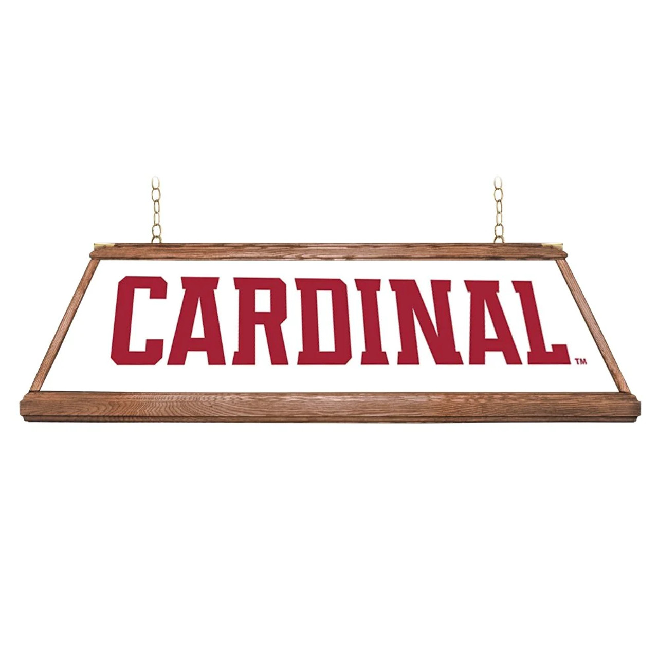 Stanford Cardinal: Premium Wood White Pool Table Light