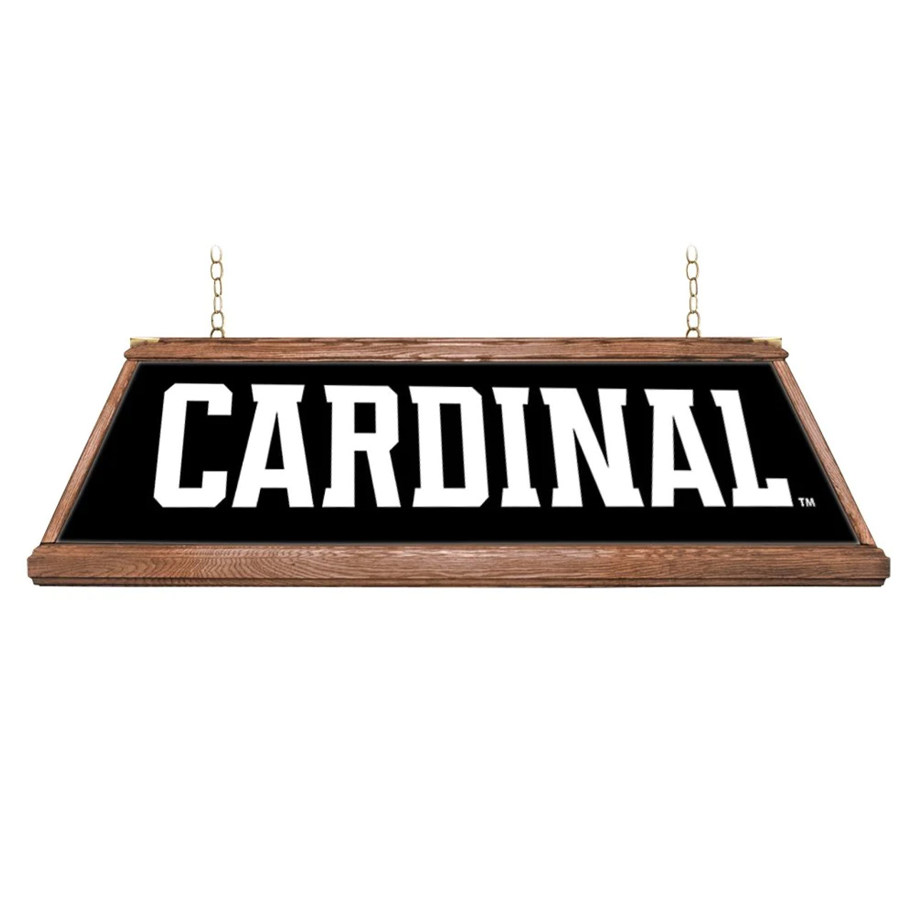 Stanford Cardinals: Premium Wood Black Pool Table Light