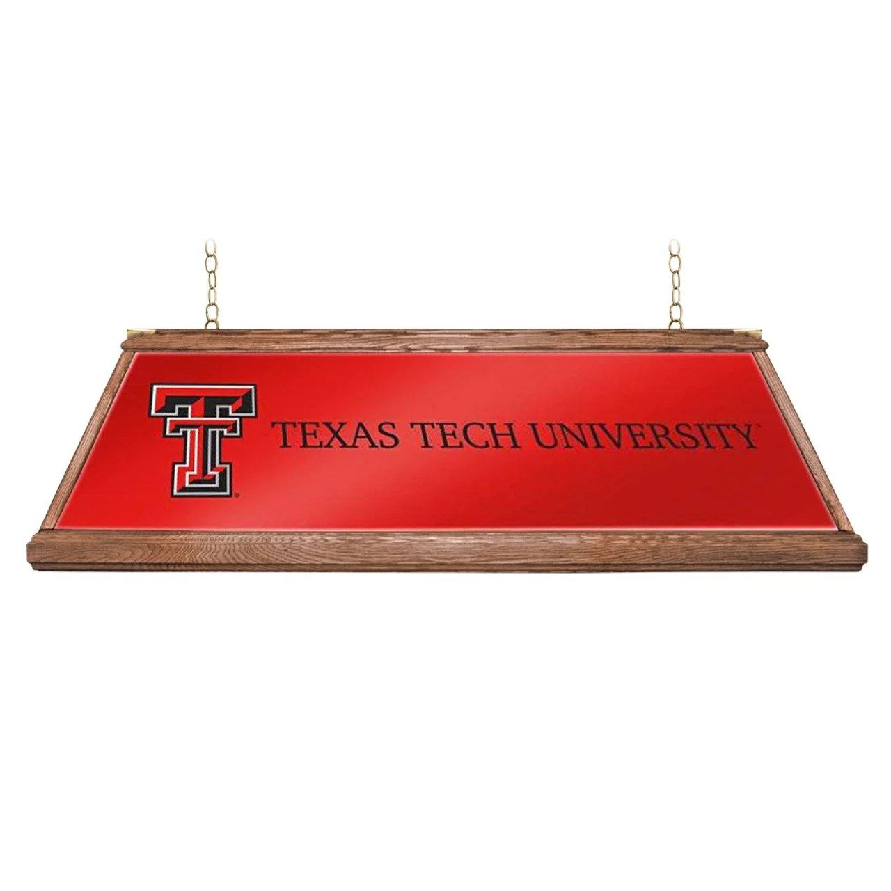 Texas Tech Red Raiders: Premium Wood Pool Table Light