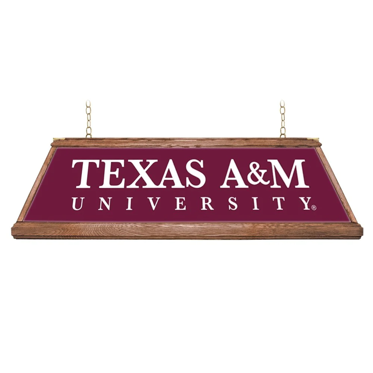 Texas, TX, TEX, A&M, Aggies, Premium, Wood, Billiard, Pool, Table, Light, Lamp, NCTXAM-330-01A, NCTXAM-330-01B, The Fan-Brand, 697842108607