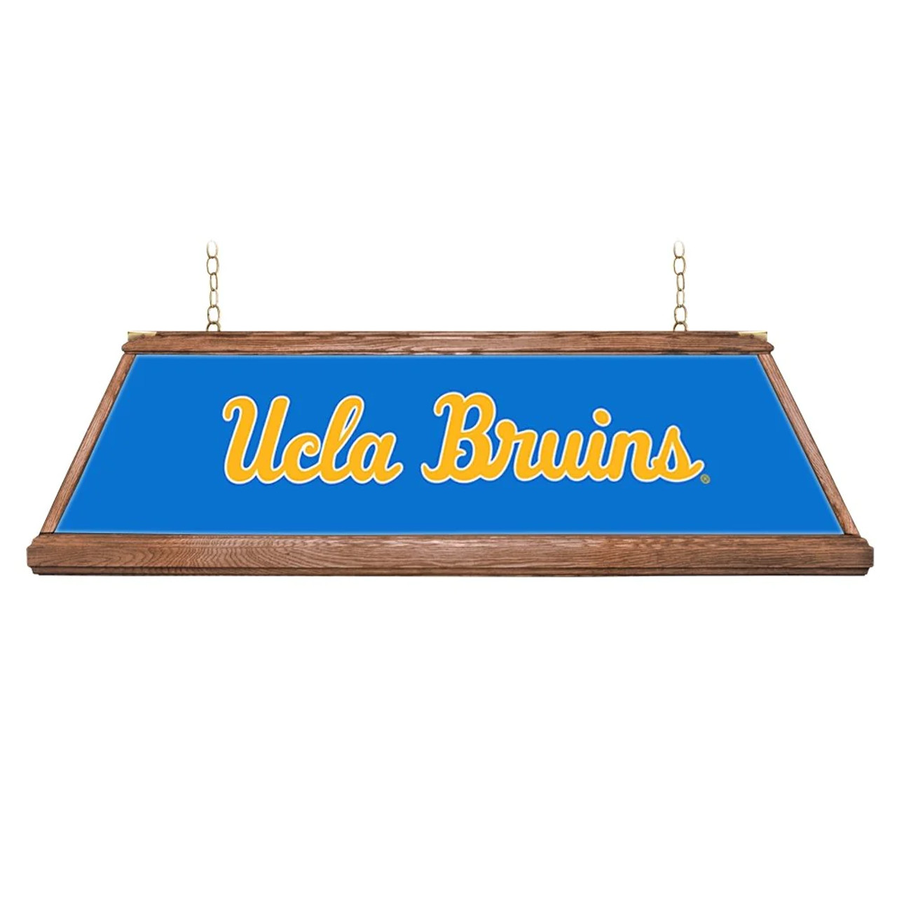 UCLA Bruins: Premium Wood Blue Pool Table Light