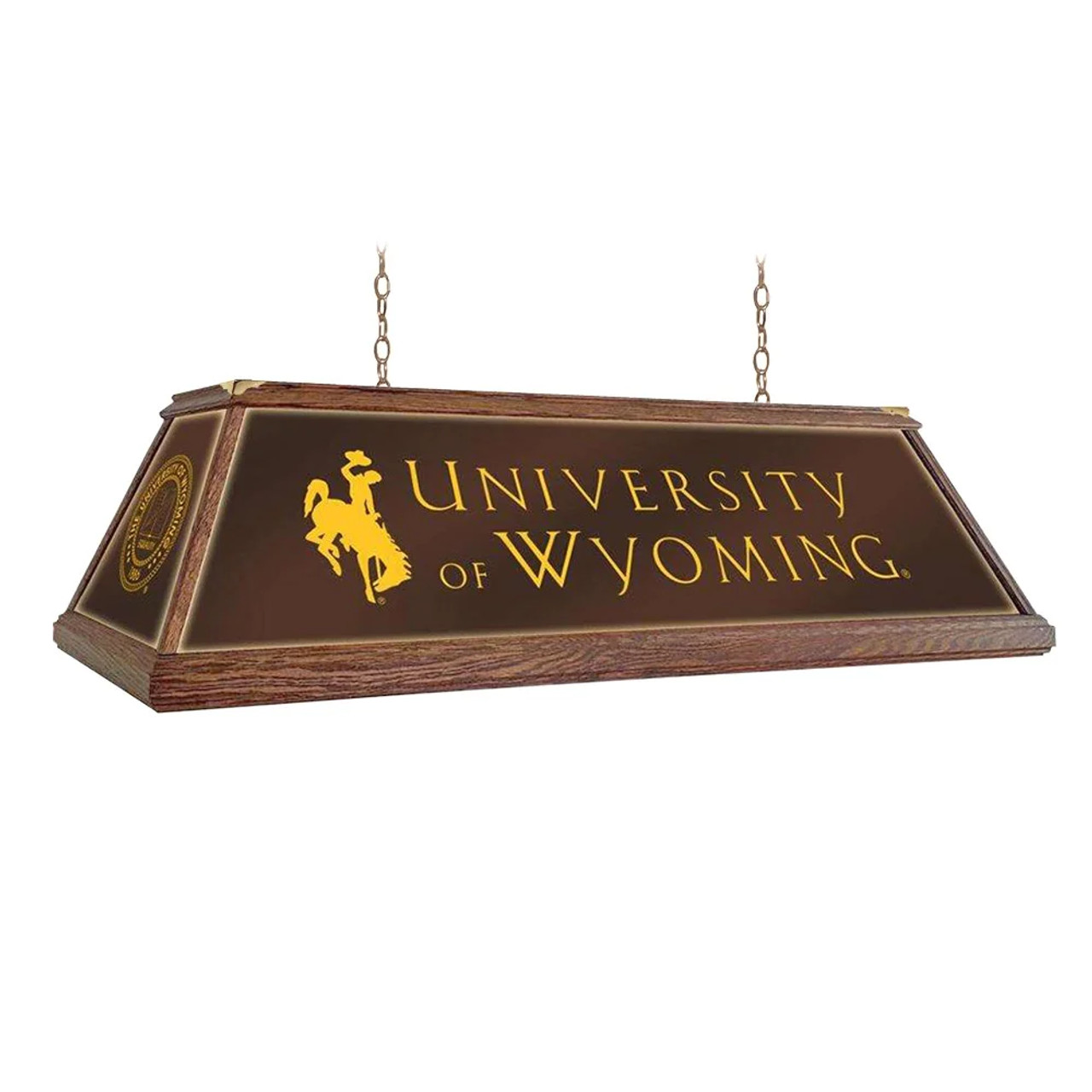 WY, Wyoming, Cowboys, Boys, Premium, Wood, Billiard, Pool, Table, Light, Lamp, NCWYOM-330-01, The Fan-Brand, 666703469447
