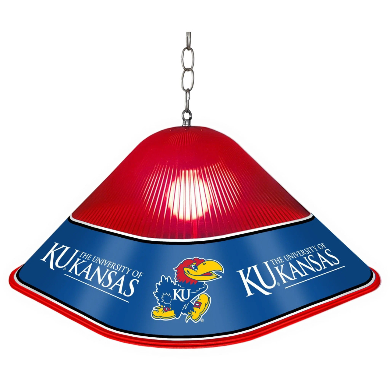 Kansas, Jayhawks, Game, Room, Cave, Table, Light, Lamp, NCKANS-410-01A, NCKANS-410-01B, The Fan-Brand, 687181910184