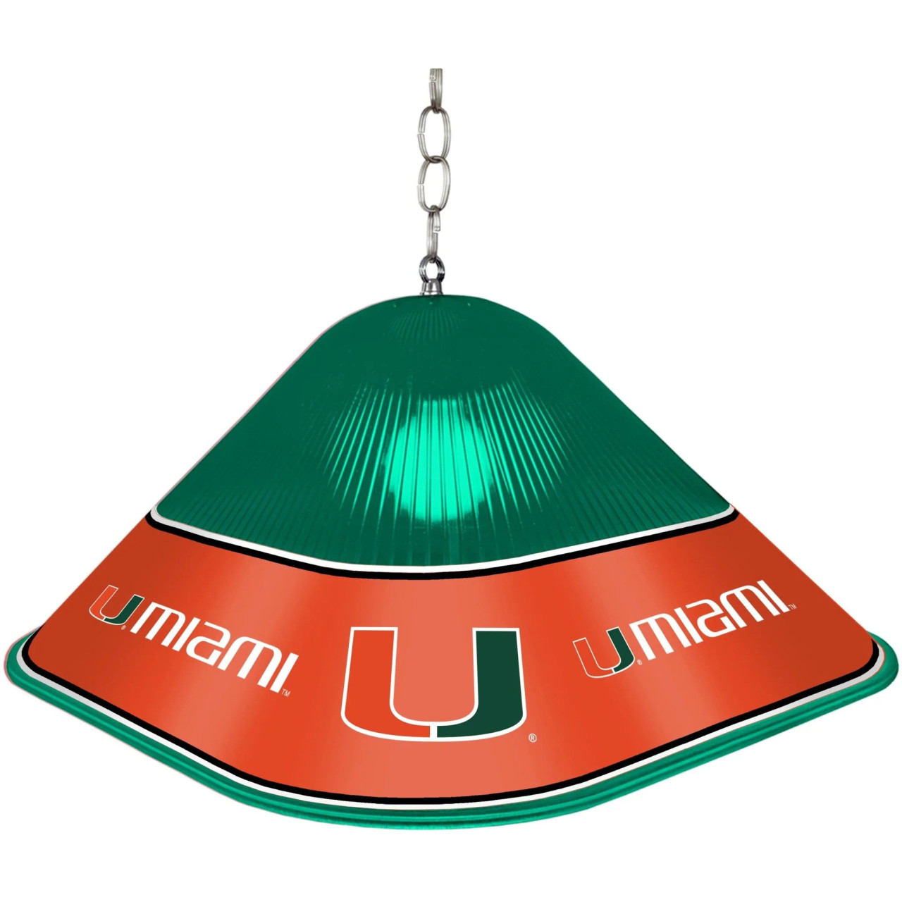 Miami Hurricanes: Green/Orange Game Table Light