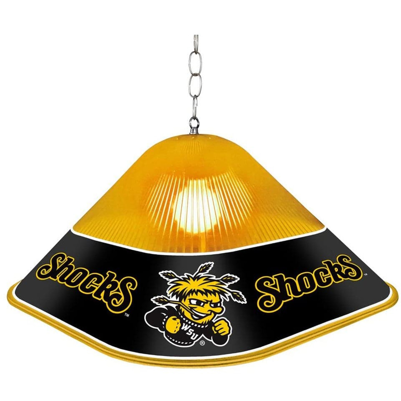 WIC, Wichita, State, St, Shockers, Shock, Game, Room, Cave, Table, Light, Lamp,NCWHST-410-01, The Fan-Brand, 686082110389