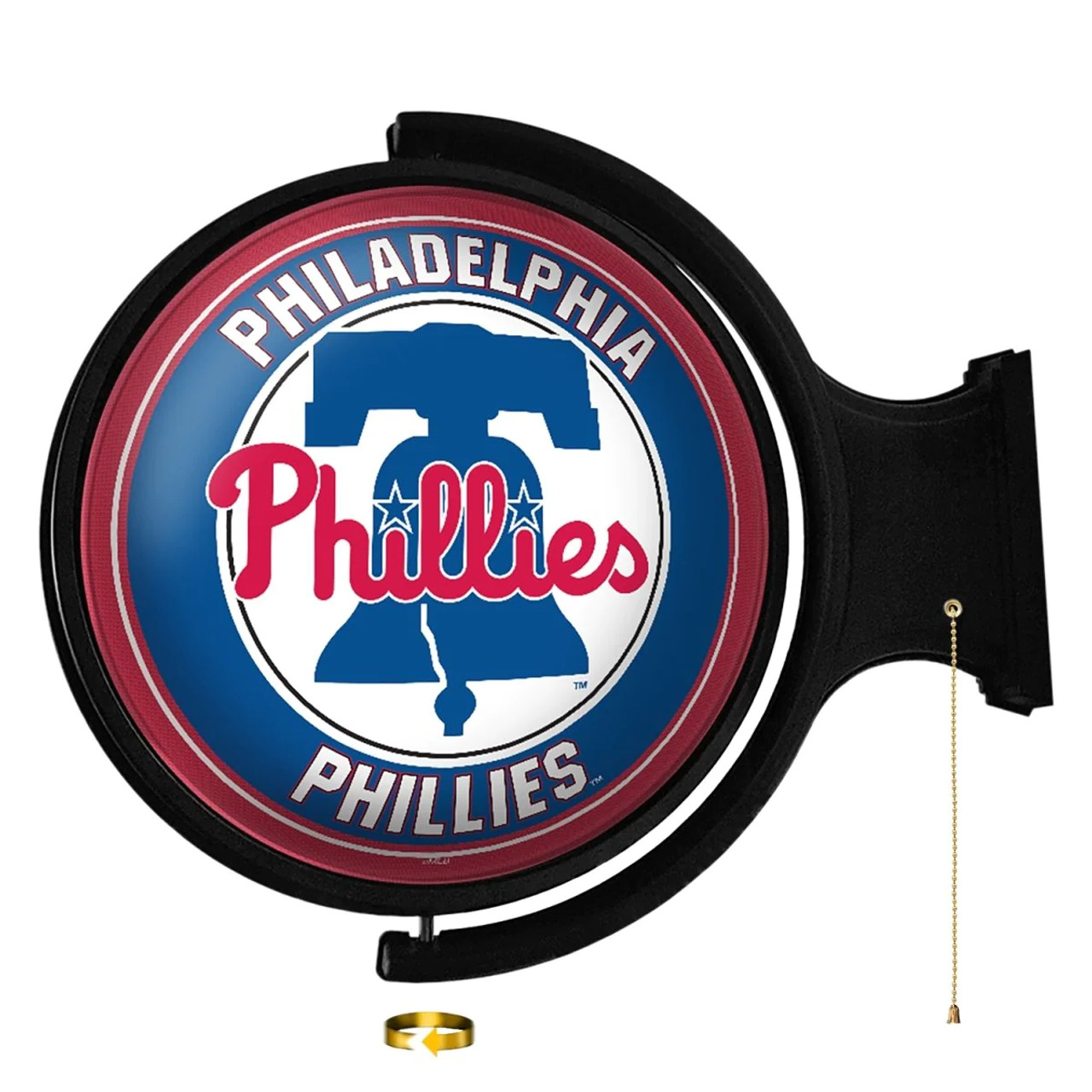 MBPHIL-115-01, PHI, Philadelphia, Phillies, PHIL,  Original, Round, Rotating, Lighted, Wall, Sign, The Fan-Brand, 704384952534, LED