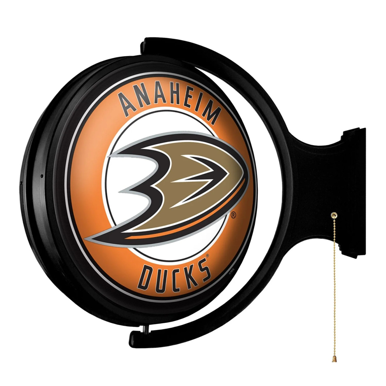 NHANAH-115-01, Anaheim, ANH, ANA, Ducks, Original, Round, Rotating, Lighted, Wall, Sign, NHANAH-115-01, NHL, The Fan-Brand, 686082114134