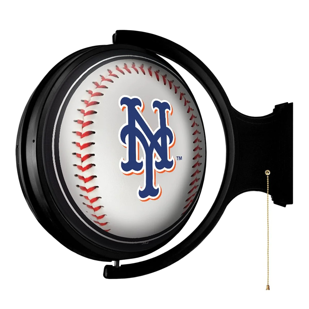 NYM, NY, New York, Mets, Baseball, Original, Round, Rotating, Lighted, Wall, Sign, MBNYMT-115-31, The Fan-Brand, MLB, 704384952268