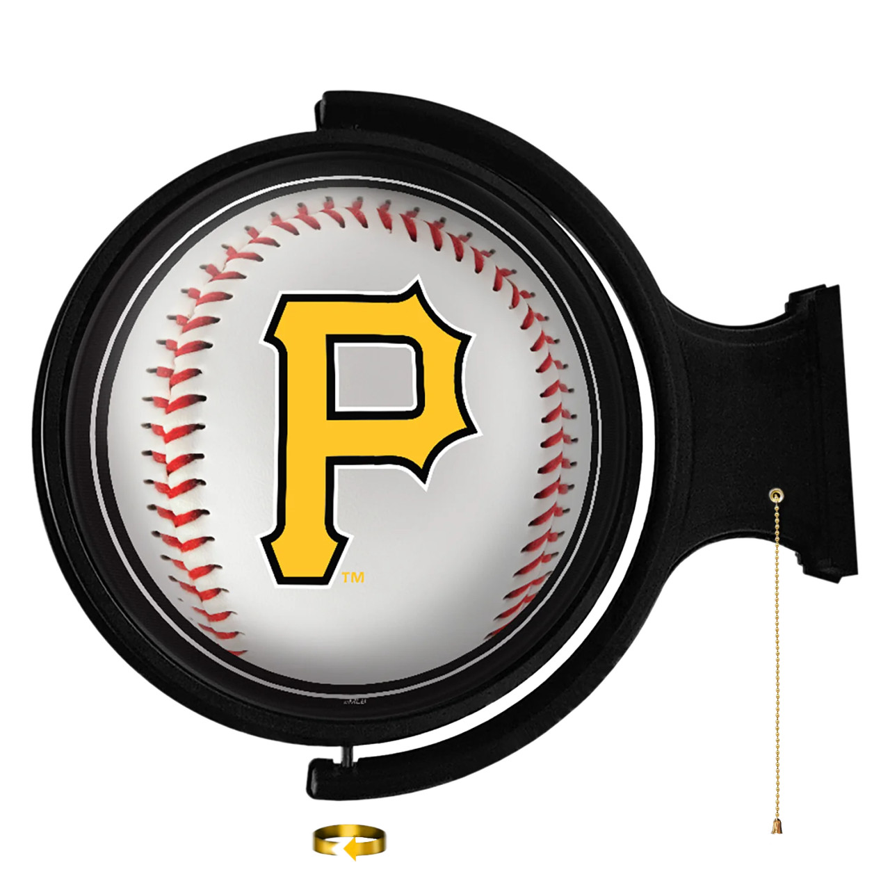 PIT, Pittsburgh, Pirates, Baseball, Original, Round, Rotating, Lighted, Wall, Sign, MBPITT-115-31, The Fan-Brand, MLB, 704384952305