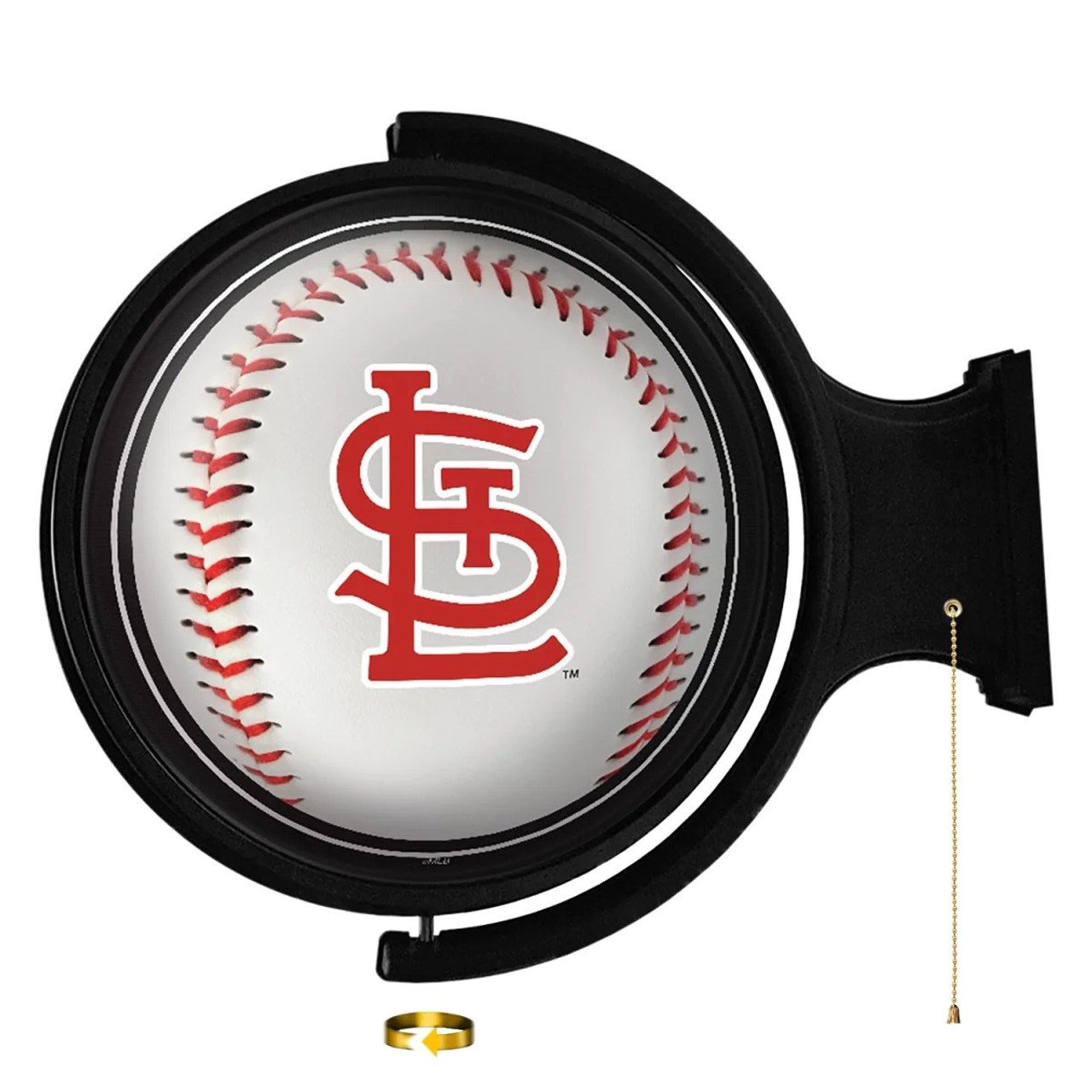 STL, St Louis, Cards, Cardinals, Baseball, Original, Round, Rotating, Lighted, Wall, Sign, MBSTLC-115-31, The Fan-Brand, MLB, 704384952411