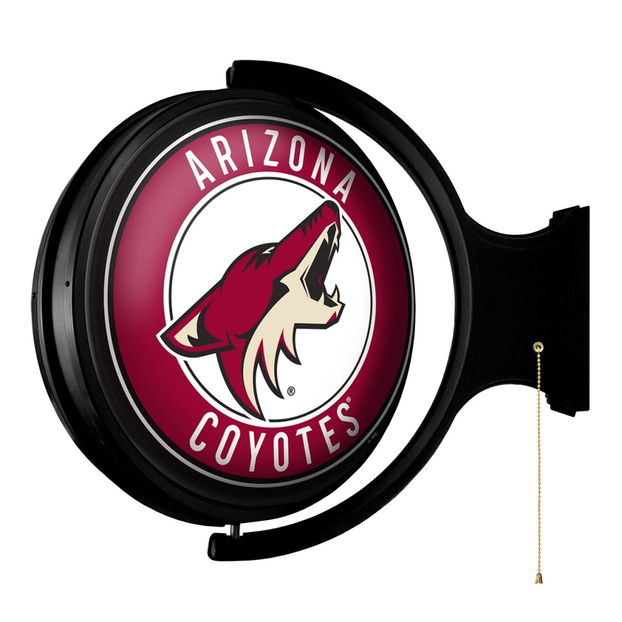 NHARIZ-115-01, ARI, Arizona, Coyotes, Original, Round, Rotating, Lighted, Wall, Sign, NHARIZ-115-01, NHL, The Fan-Brand, 686082113953