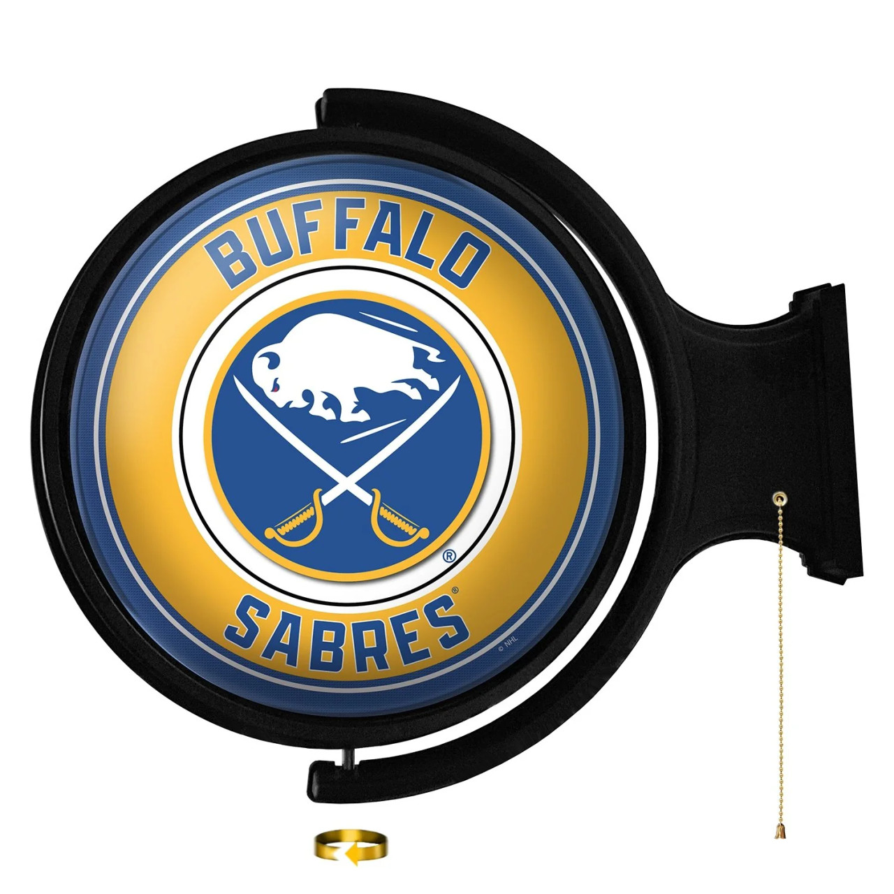 NHBUFF-115-01, BUF, BUFF, Buffalo, Sabres, Sabers, Original, Round, Rotating, Lighted, Wall, Sign, NHBUFF-115-01, NHL, The Fan-Brand, 687181908679