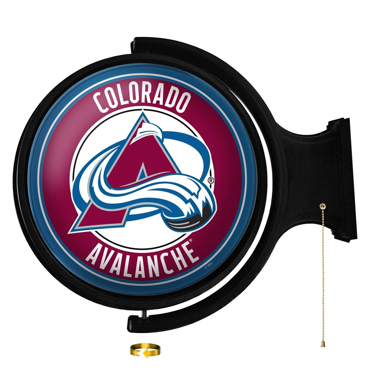NHCOLO-115-01, CO, COL, Colorado, Avalanche, Original, Round, Rotating, Lighted, Wall, Sign, NHCOLO-115-01, NHL, The Fan-Brand, 686082112857