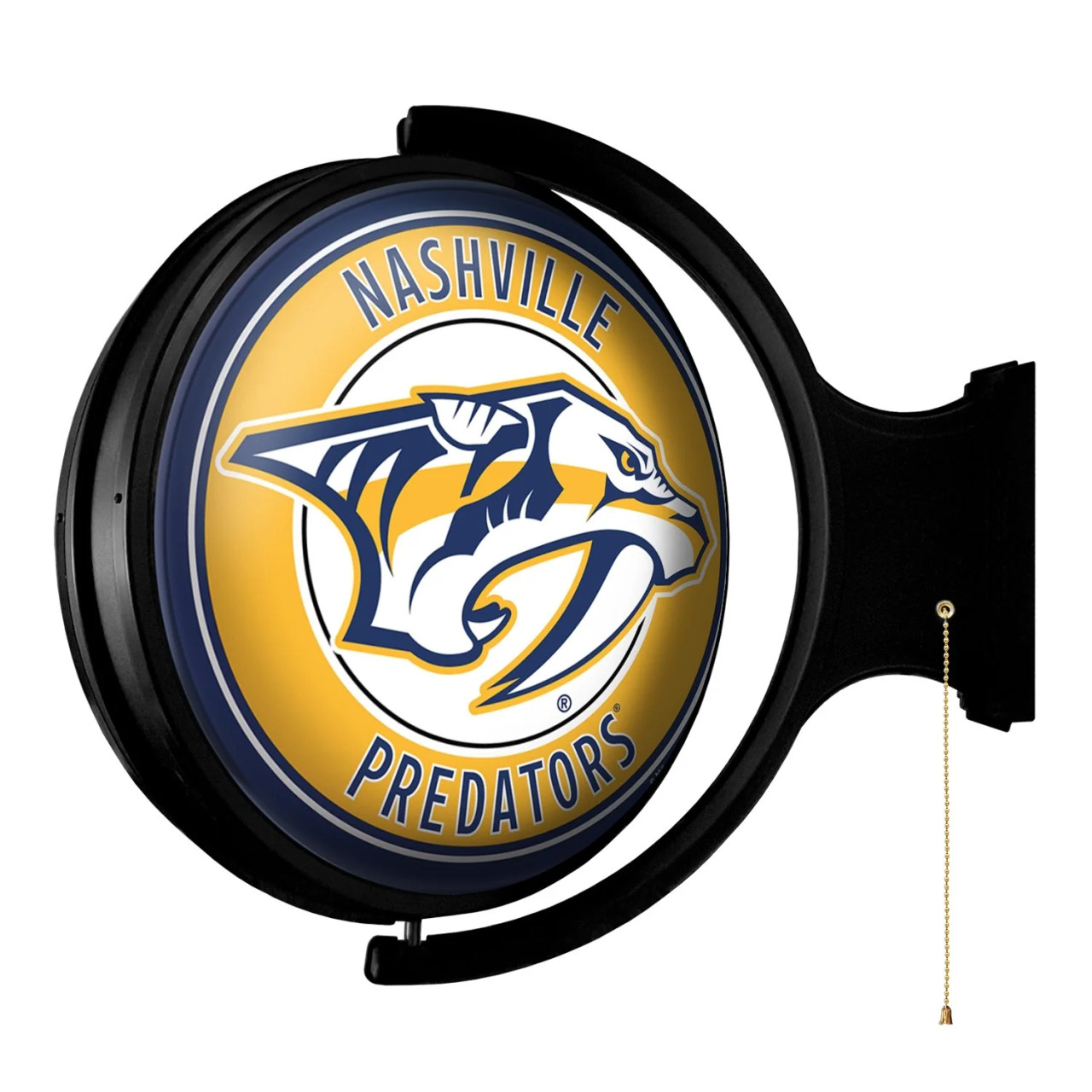 NHNASH-115-01, NAS, NASH, Nashville, Preds, Predators, Original, Round, Rotating, Lighted, Wall, Sign, NHNASH-115-01, NHL, The Fan-Brand, 686878992854