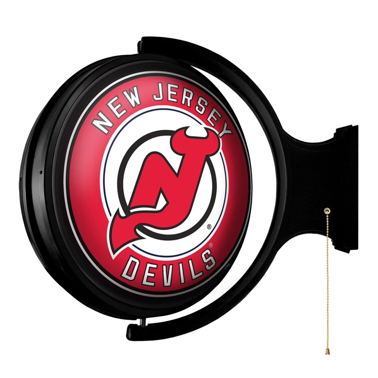 New Jersey Devils: Original Round Rotating Lighted Wall Sign