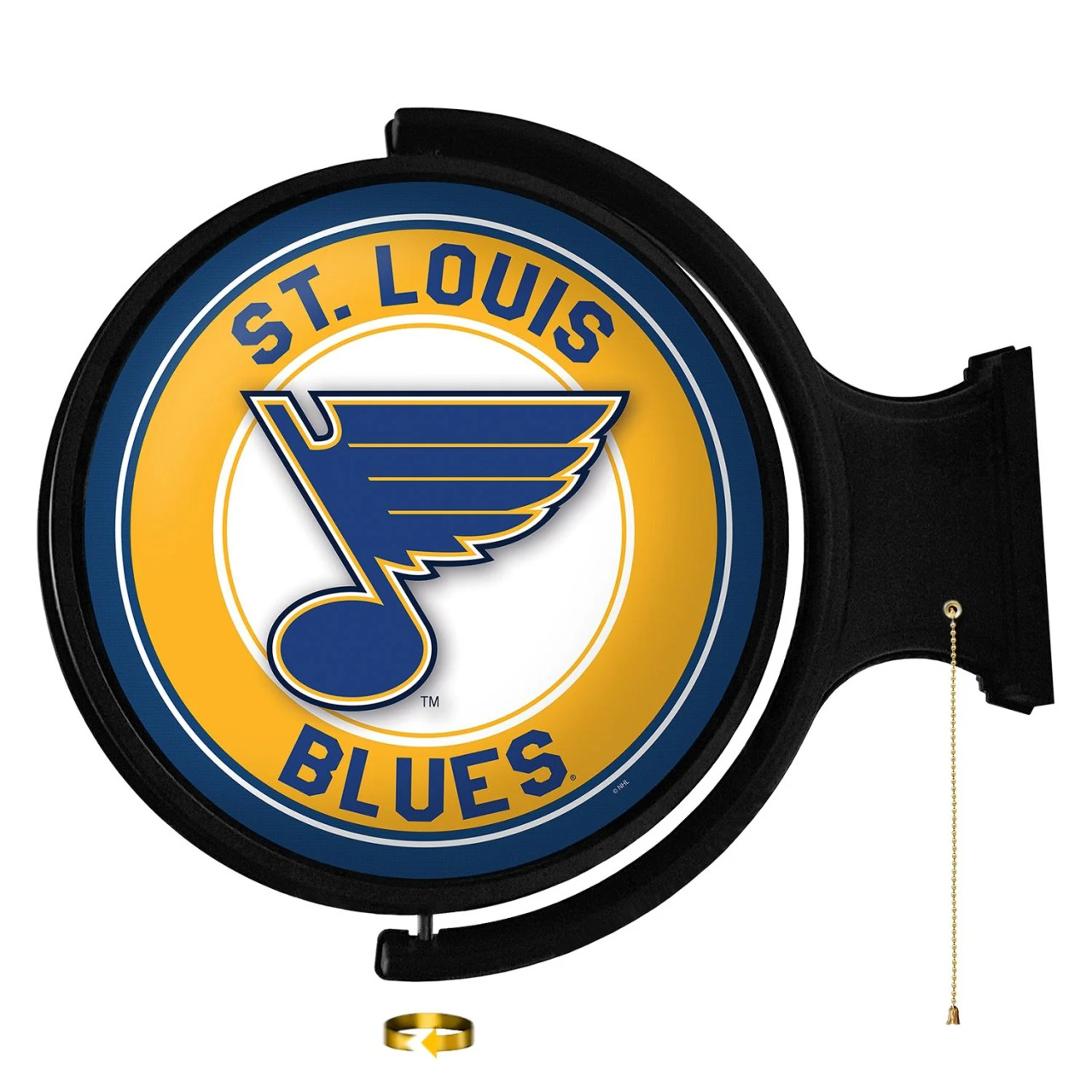 NHSTLB-115-01, STL, St Louis, Blues, Original, Round, Rotating, Lighted, Wall, Sign, NHSTLB-115-01, NHL, The Fan-Brand, 686082113250