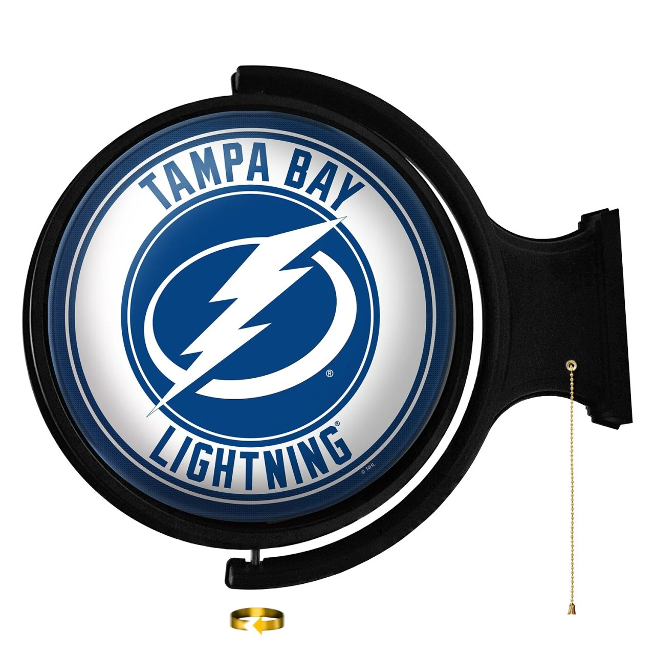 NHTBLG-115-01, TB, Tampa, Bay, Lightning, Original, Round, Rotating, Lighted, Wall, Sign, NHTBLG-115-01, NHL, The Fan-Brand, 686878993851