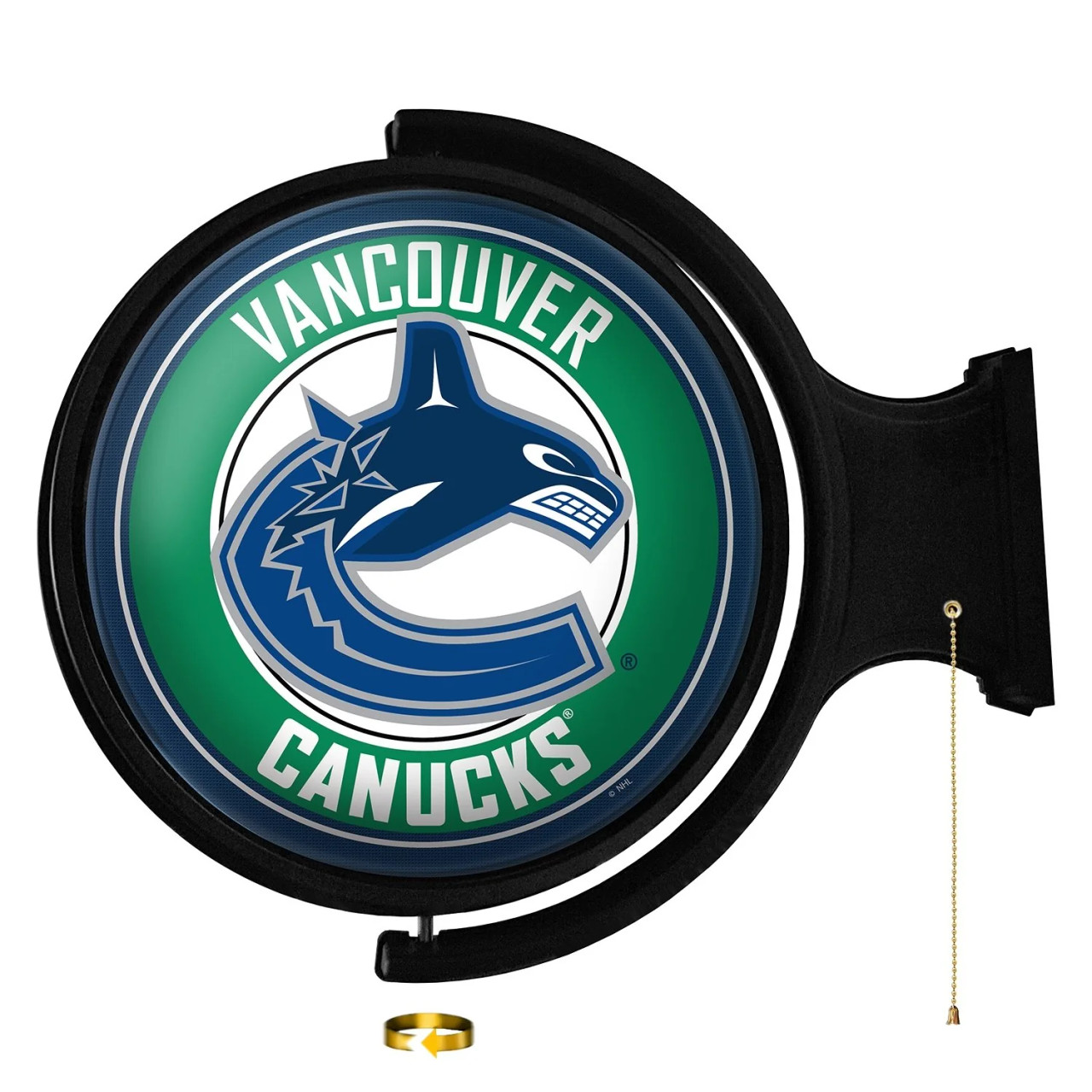 NHVANC-115-01, Vancouver, Van, Canucks, Original, Round, Rotating, Lighted, Wall, Sign, NHVANC-115-01, NHL, The Fan-Brand, 686082113779