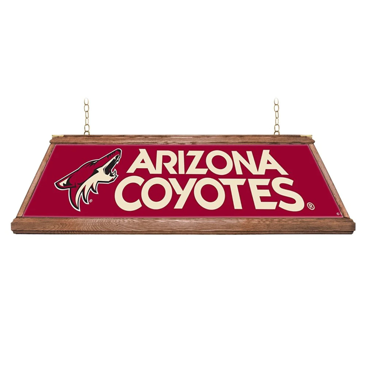 Arizona, AZ. ARI, Coyotes, Premium Wood, 4-ft, Florescent, Wooden, Pool, Billiard, Table, Light, lamp, NHL, The Fan-Brand, 686878995428