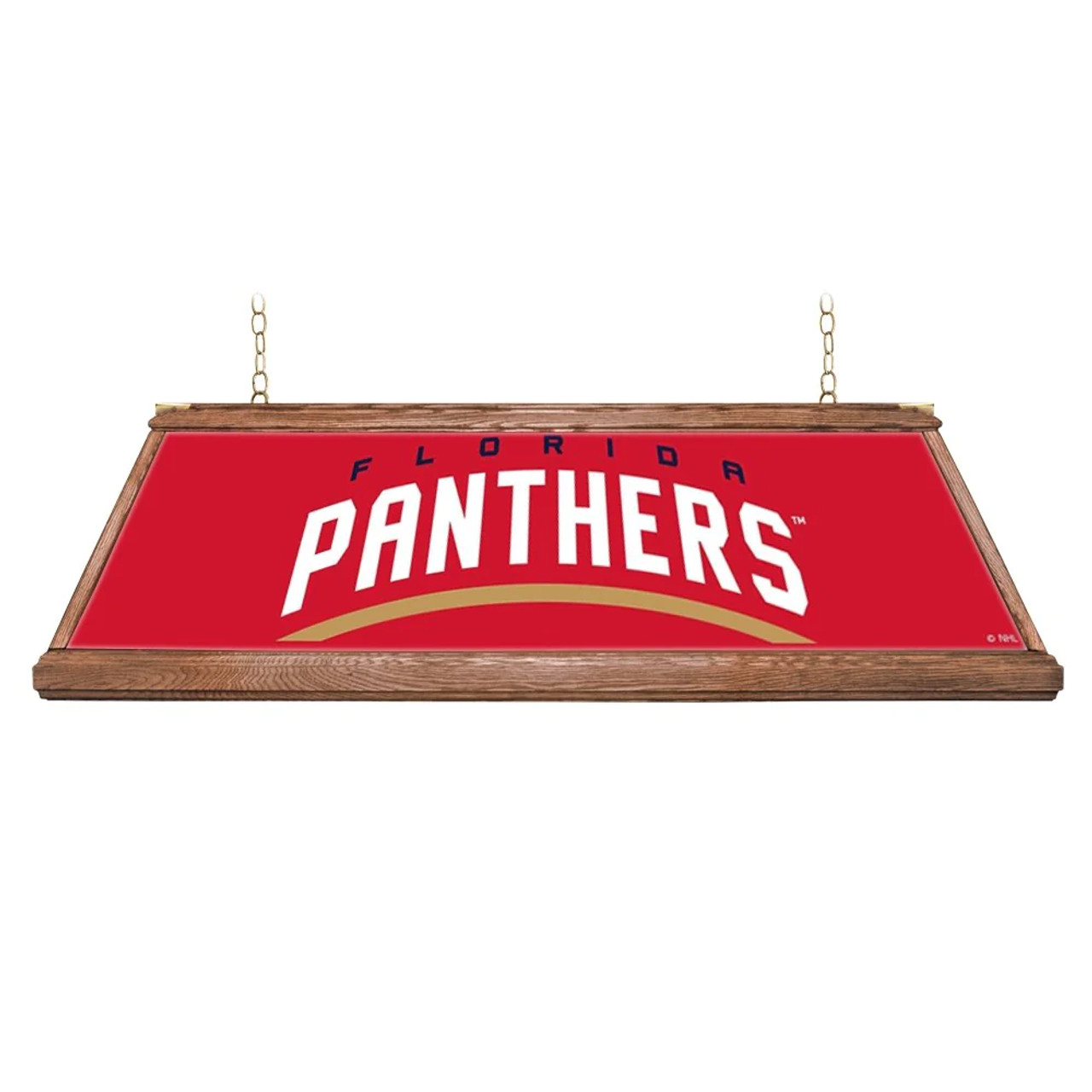 Fl, Florida, Panthers, Premium Wood, 4-ft, Florescent, Wooden, Pool, Billiard, Table, Light, lamp, NHL, The Fan-Brand, 686878992359