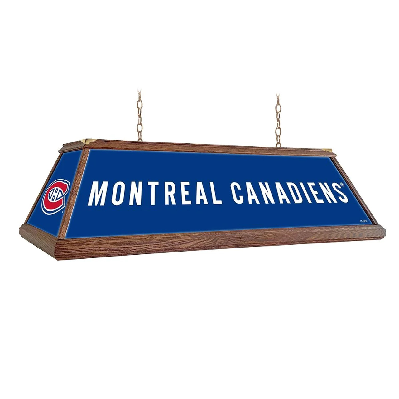 Montreal, Mon, Canadiens, Canadians, Premium Wood, 4-ft, Florescent, Wooden, Pool, Billiard, Table, Light, lamp, NHL, The Fan-Brand, 686082113694