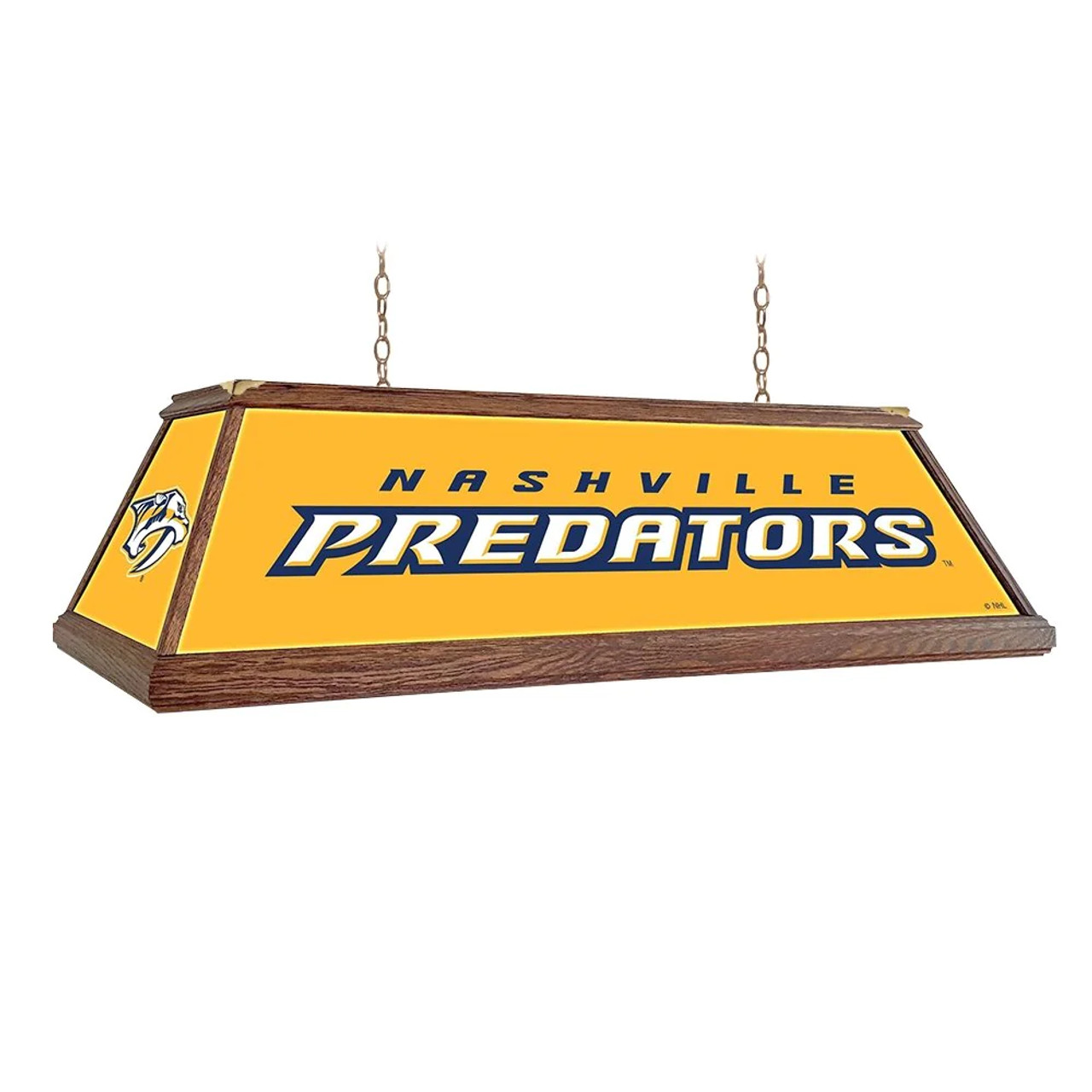 NAS, NASH, Nashville, Preds, Predators, Premium Wood, 4-ft, Florescent, Wooden, Pool, Billiard, Table, Light, lamp, NHL, The Fan-Brand, 686878992939