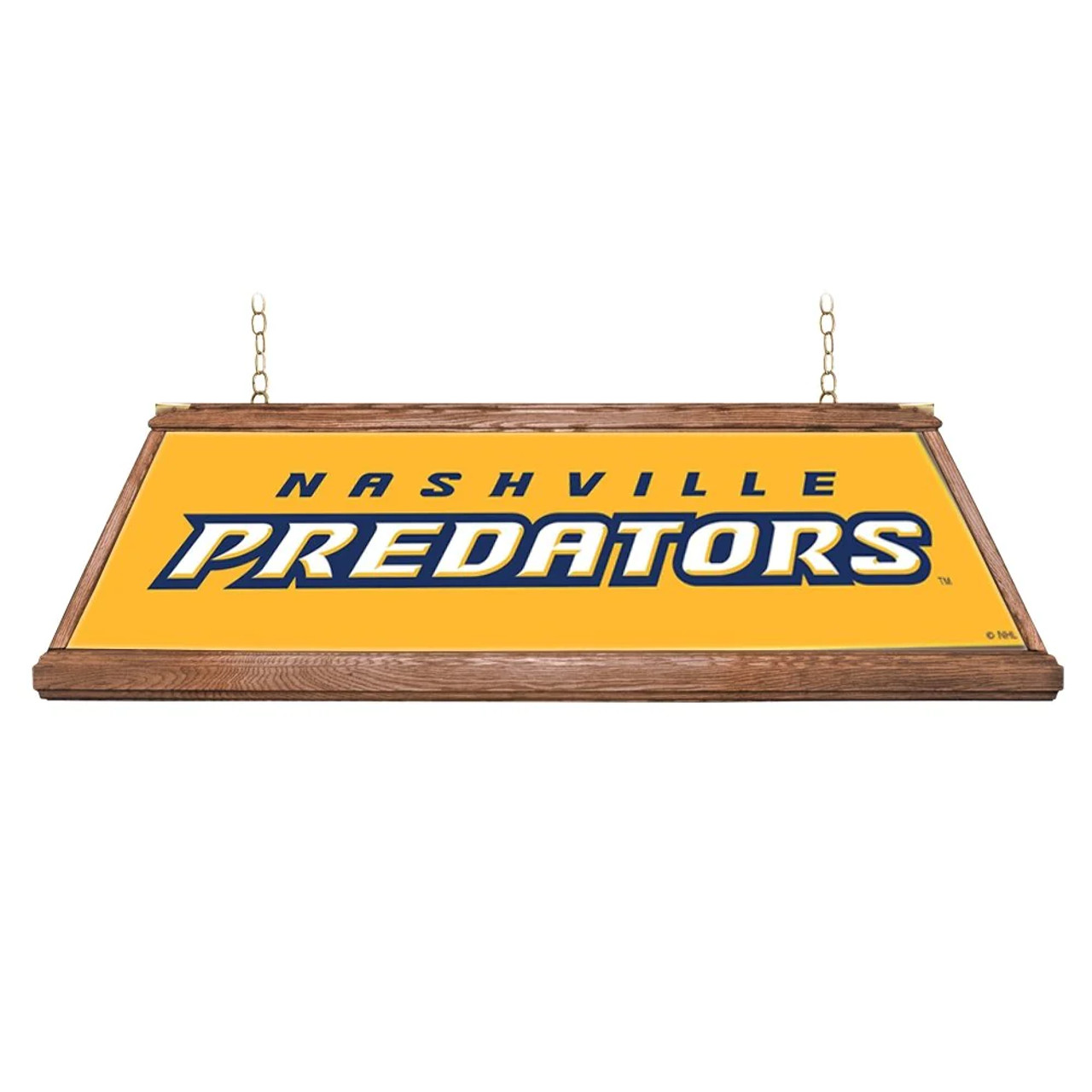 Nashville Predators: Premium Wood Pool Table Light