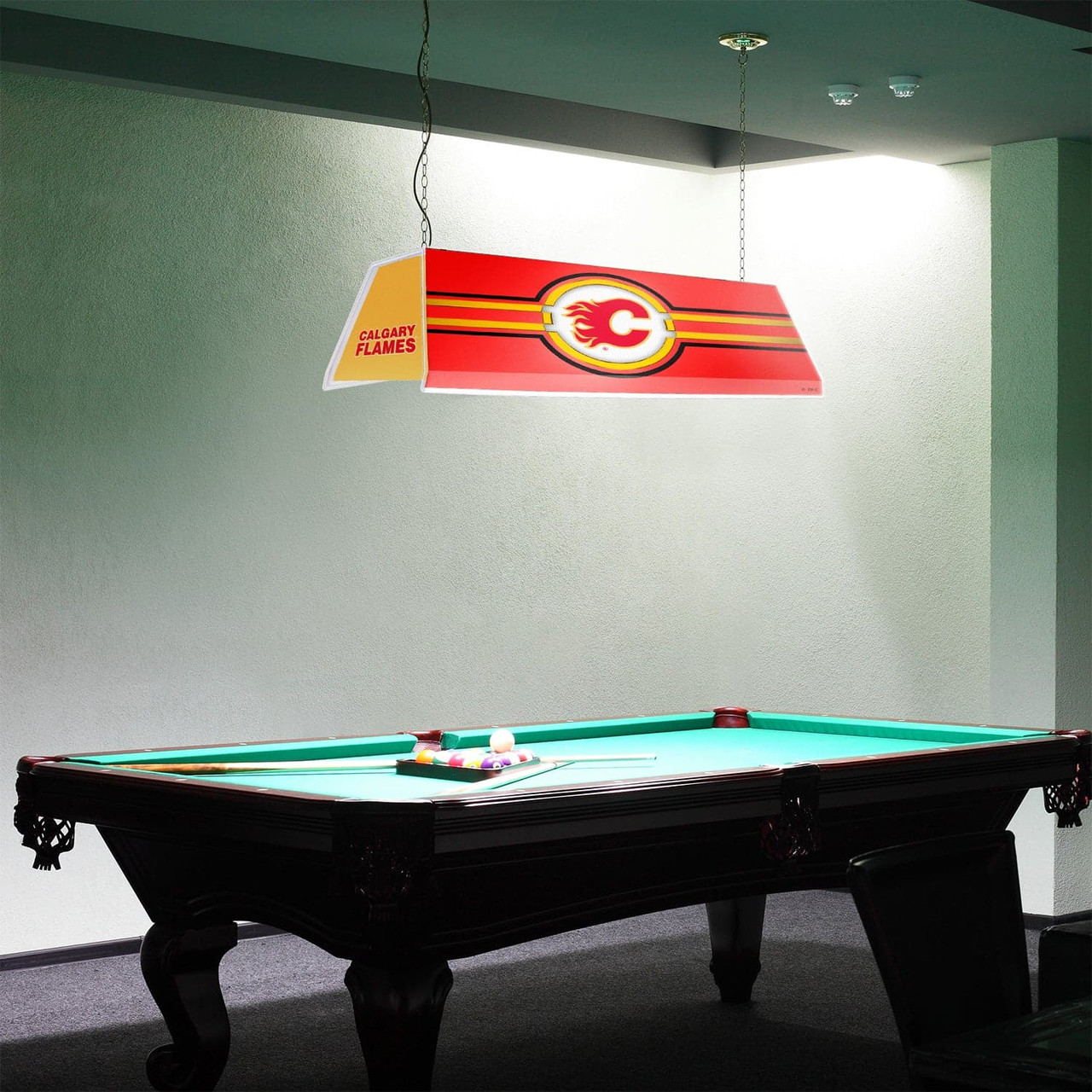 Calgary Flames: Edge Glow Pool Table Light