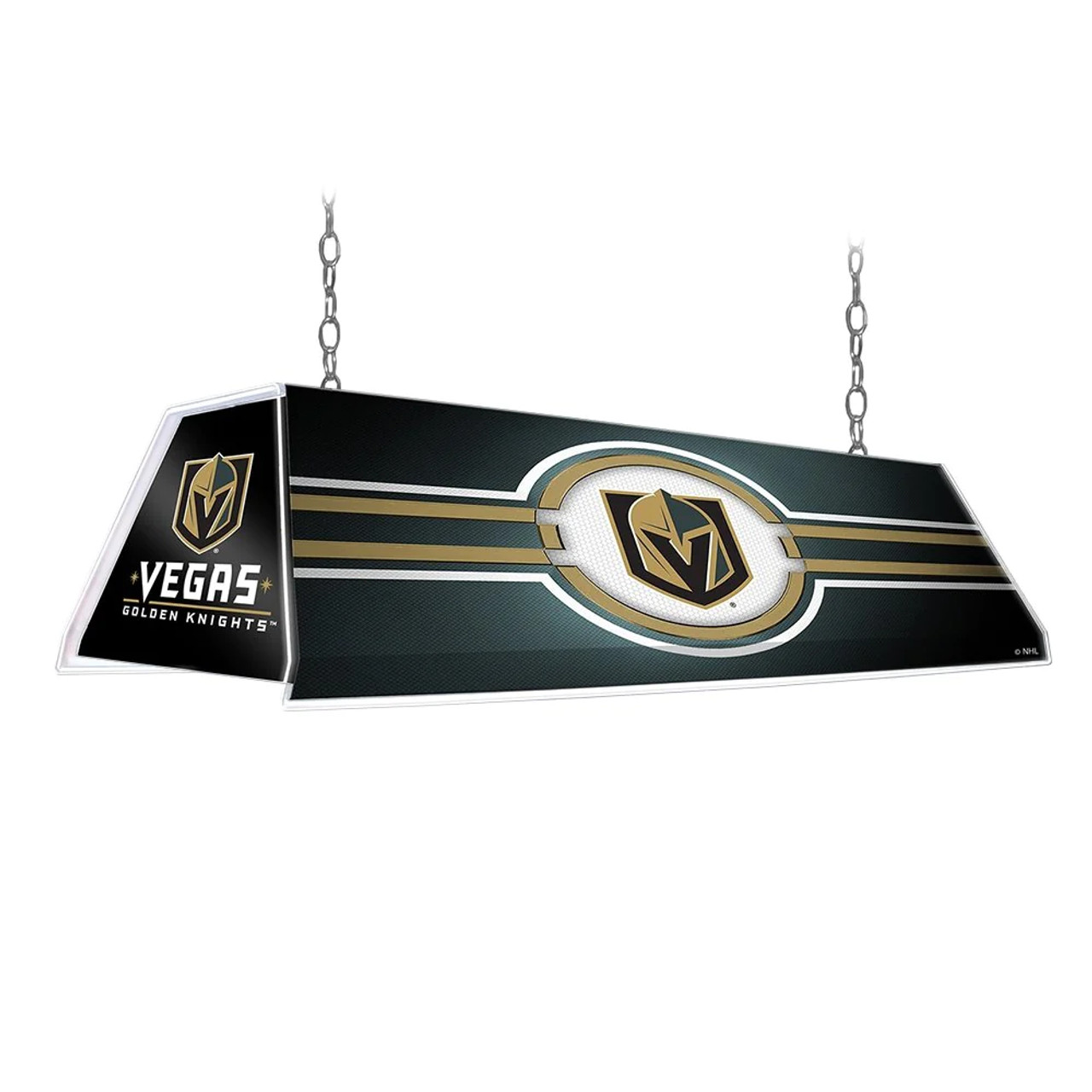 NHVGKS-320-01, Vegas, Las, LV, Golden, Knights, NHL, Edge Glow, Billiard, Pool, Table, Light, Lamp, The Fan-Brand, Florescent, 686878991444