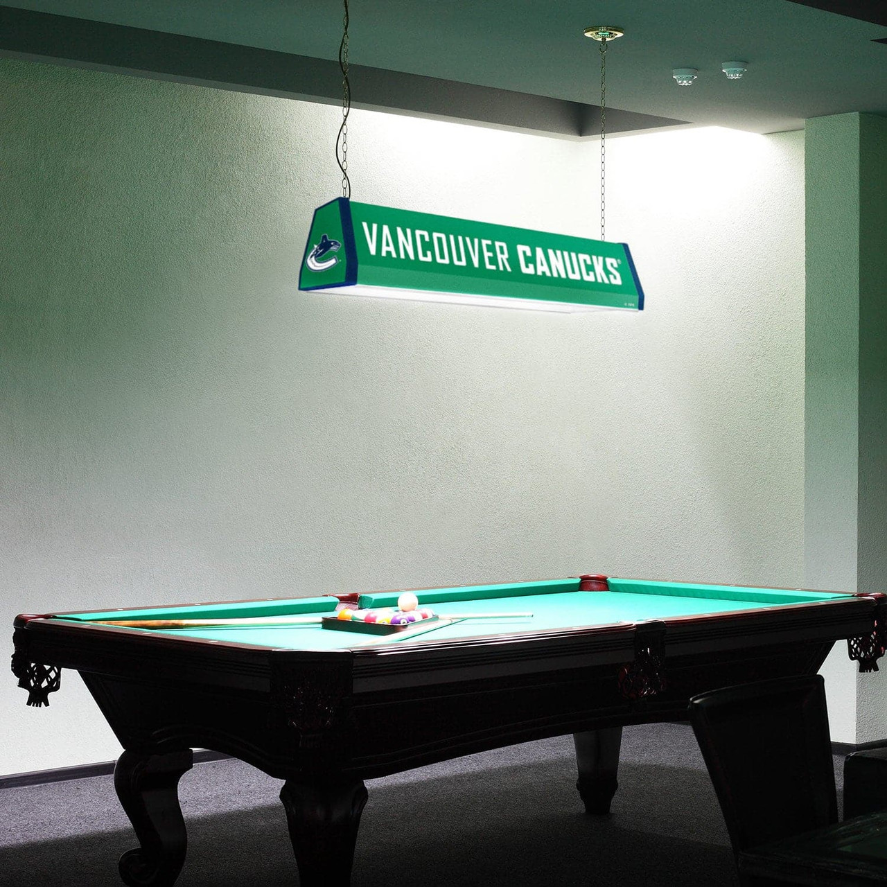 Vancouver, Van, Canucks, Standard, Pool, Billiard, Table, Light, NHVANC-310-01, The Fan-Brand, NHL, 686082113809