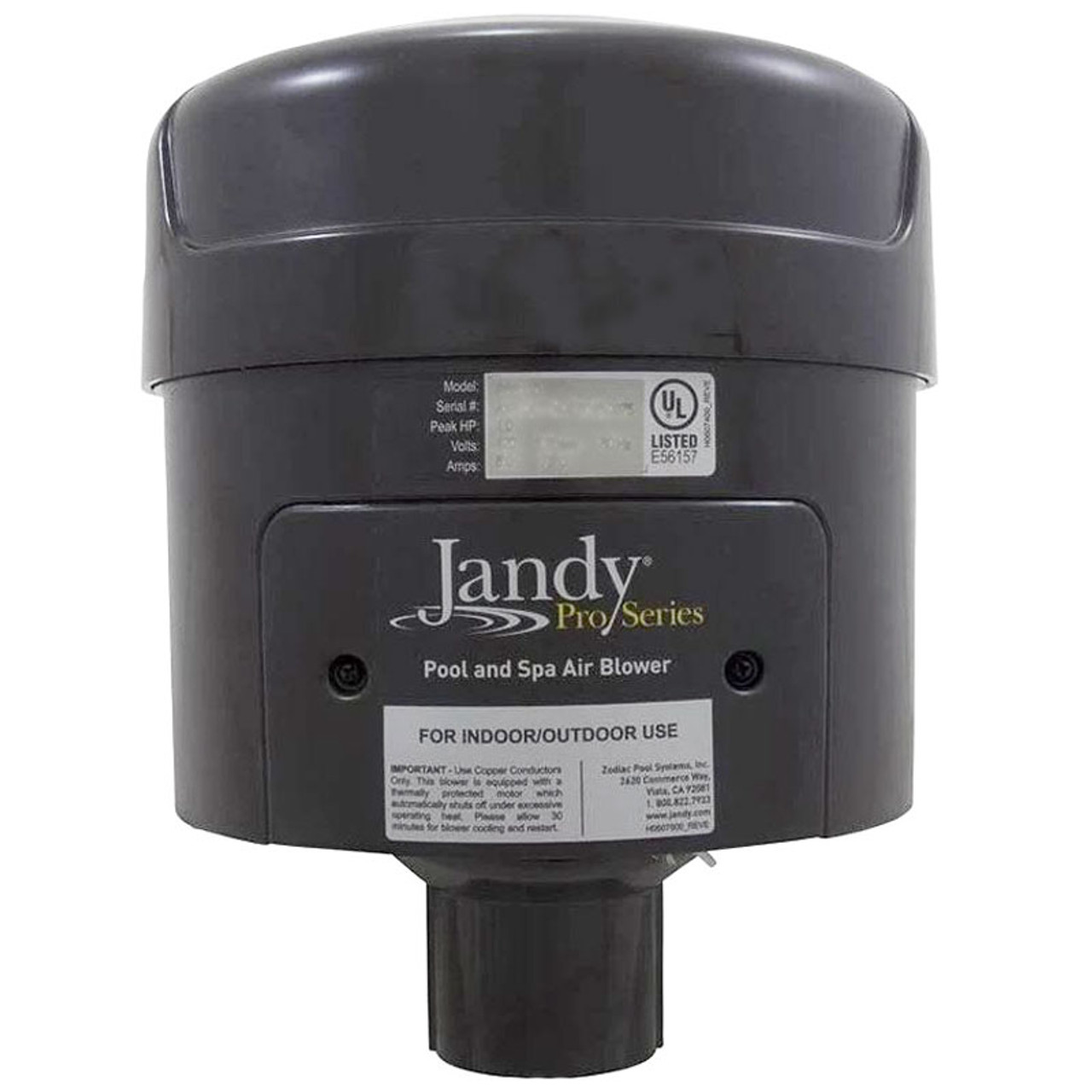 Jandy, Fluidra, Pool, Spa, Hot Tub, Air Blower, 110v, 220V, 240v, 1-HP, 1.5-HP, 2-HP, PSB210, PSB215, PSB220, PSB115, PSB120, PSB110, Zodiac, 052337070904, 052337070867, 052337070898