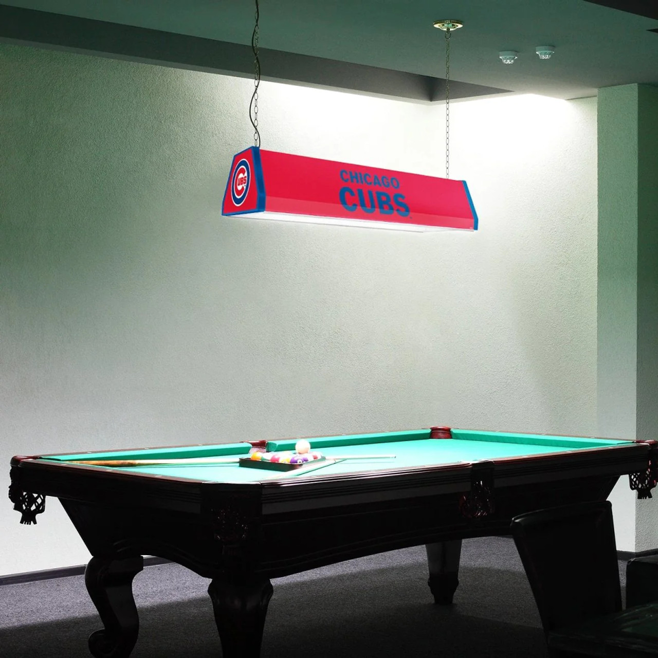 MBCUBS-310-01A, Chicago Cubs, Chi, Cubbies,  Standard, Billiard, Pool, Table, Light, Lamp, "A" Version, MLB, The Fan-Brand, 704384965688