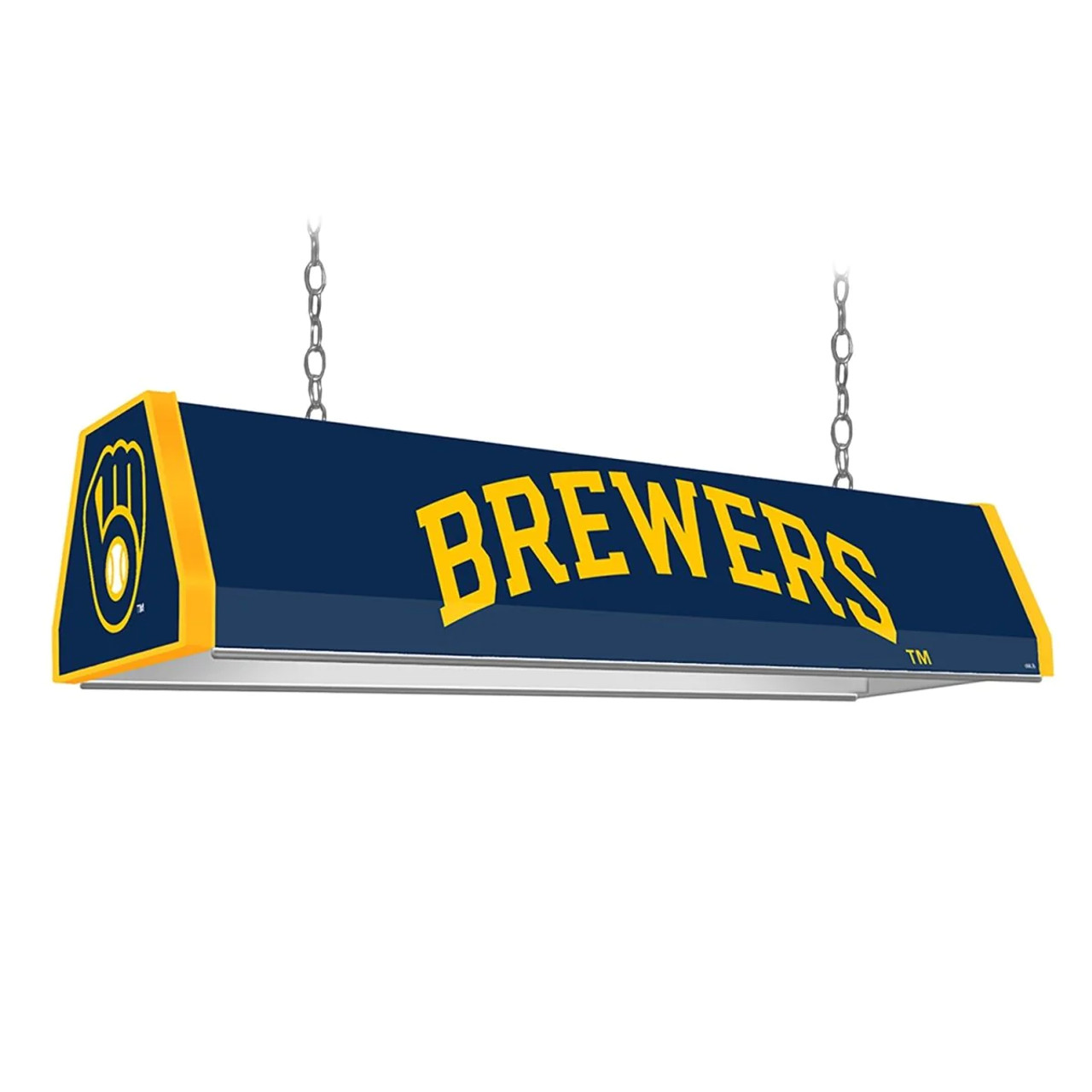 MBBREWERS-310-01A, MIL, Milwaukee, Brewers,  Standard, Billiard, Pool, Table, Light, Lamp, "A" Version, MLB, The Fan-Brand, 704384966029