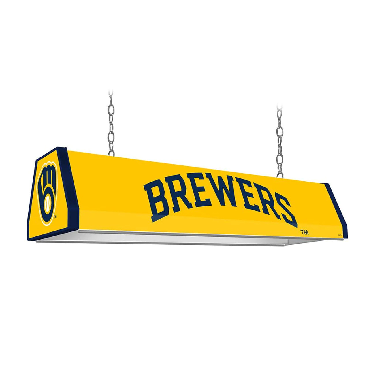 MBBREWERS-310-01B, MIL, Milwaukee, Brewers,  Standard, Billiard, Pool, Table, Light, Lamp, "B" Version, MLB, The Fan-Brand, 704384966036