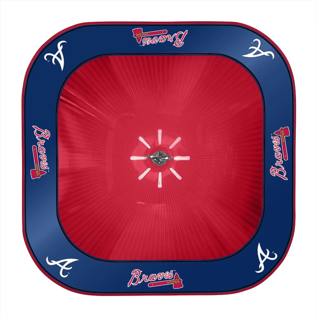 MBBRAVES-410-01A, ATL, Atlanta, Braves, Blue/Red  Game  Table  Light  Lamp, MLB, 704384965435